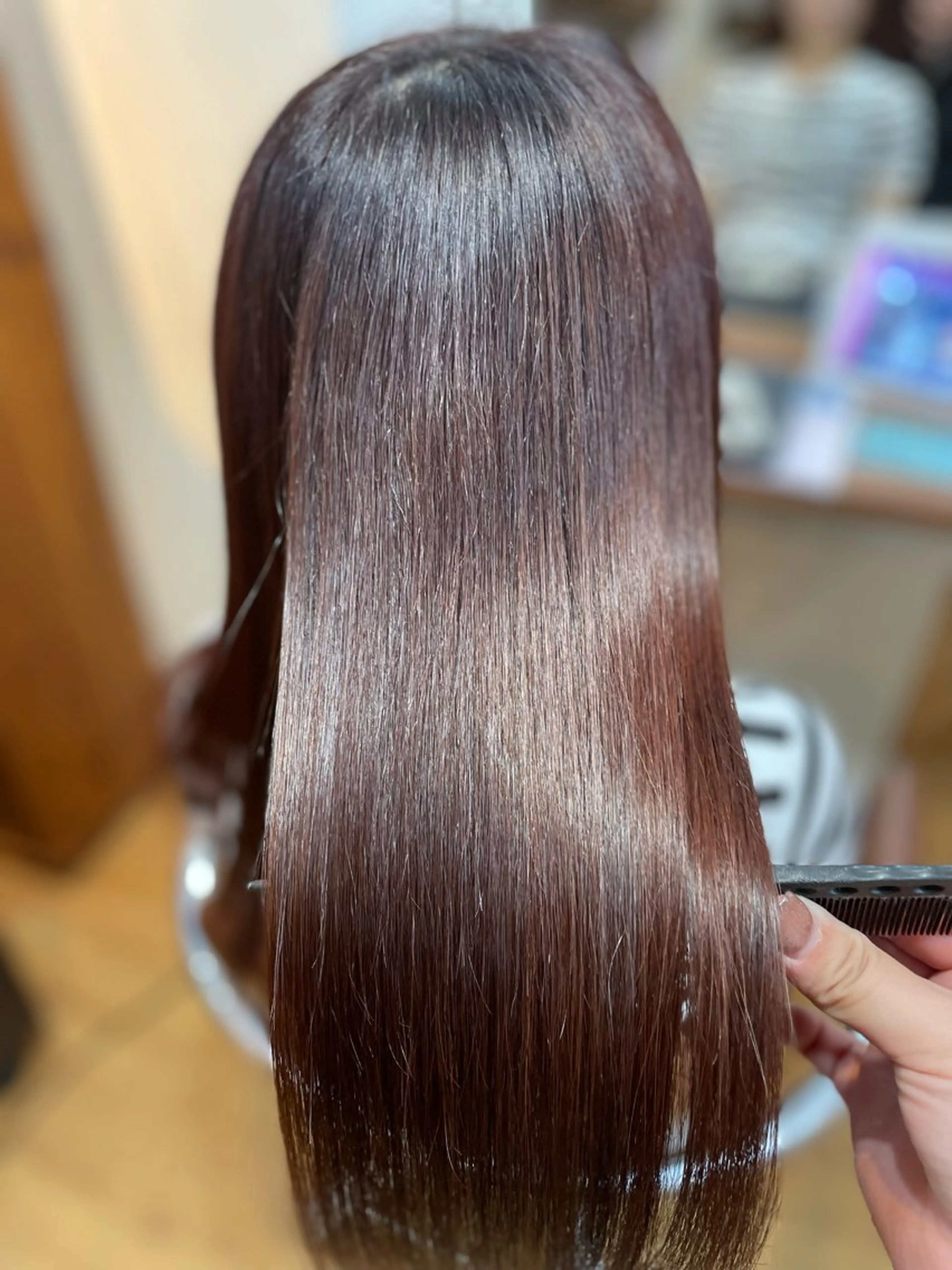 セミロング カラー ブラウンカラー ピンクカラー ピンクブラウン Loops 北山田所属・すなが/ カットモデル募集中のヘアスタイル