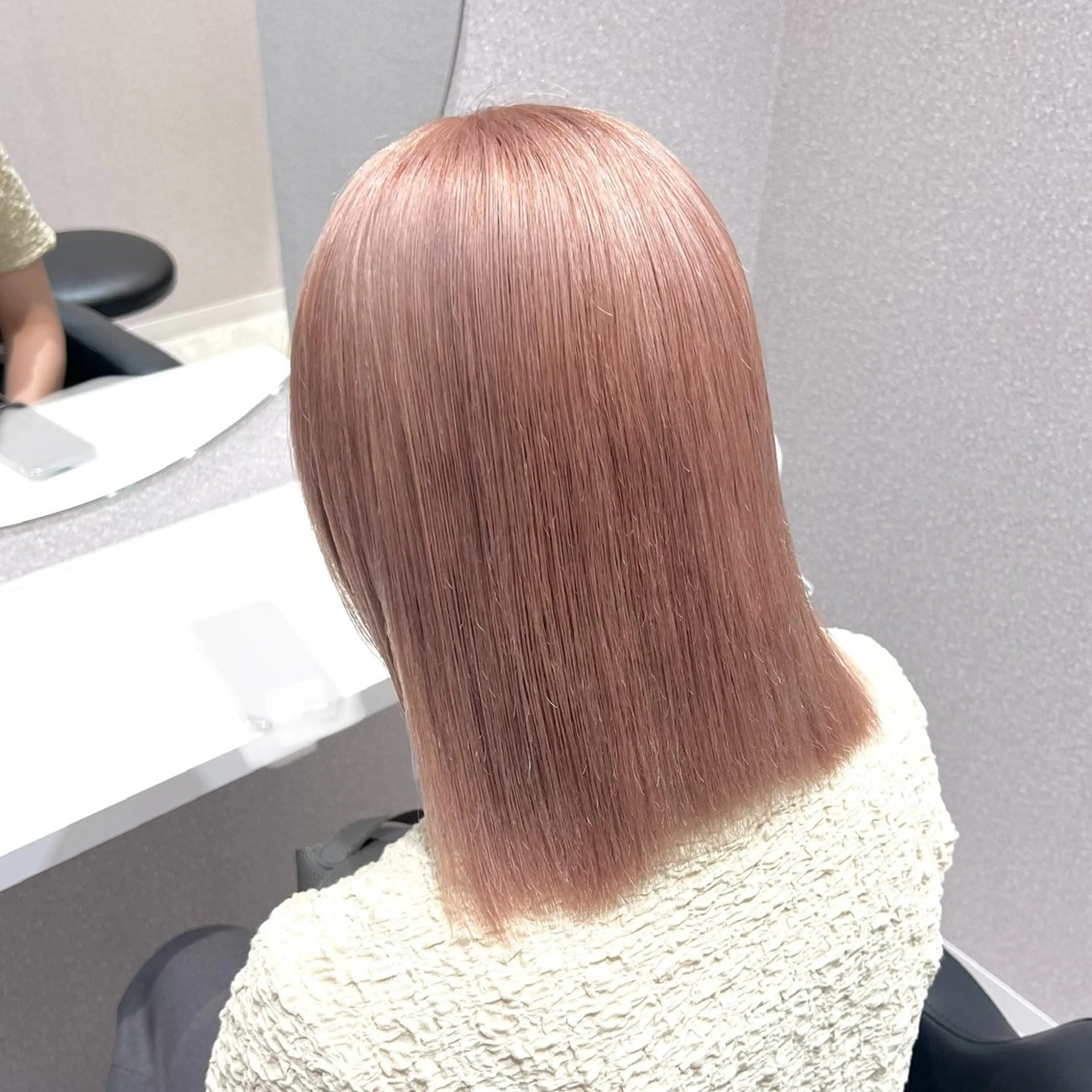 ミディアム カラー ヘアカラー トリートメント 💖暖色・ハイトーン 🐈みおり💖のヘアスタイル