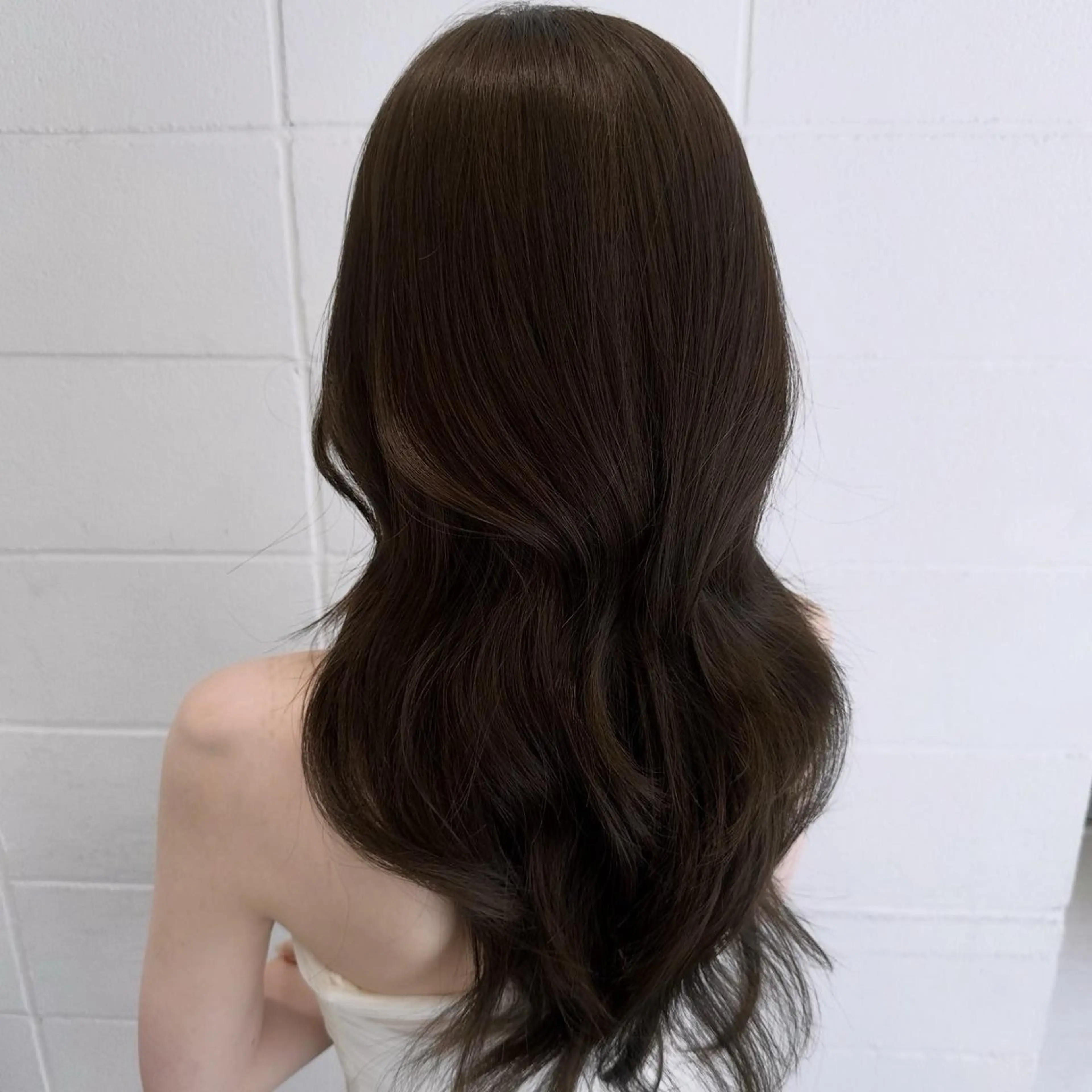 ロング カラー カット ヘアカラー 🎀ツヤ髪韓国網紅 ヘアミカ🎀のヘアスタイル