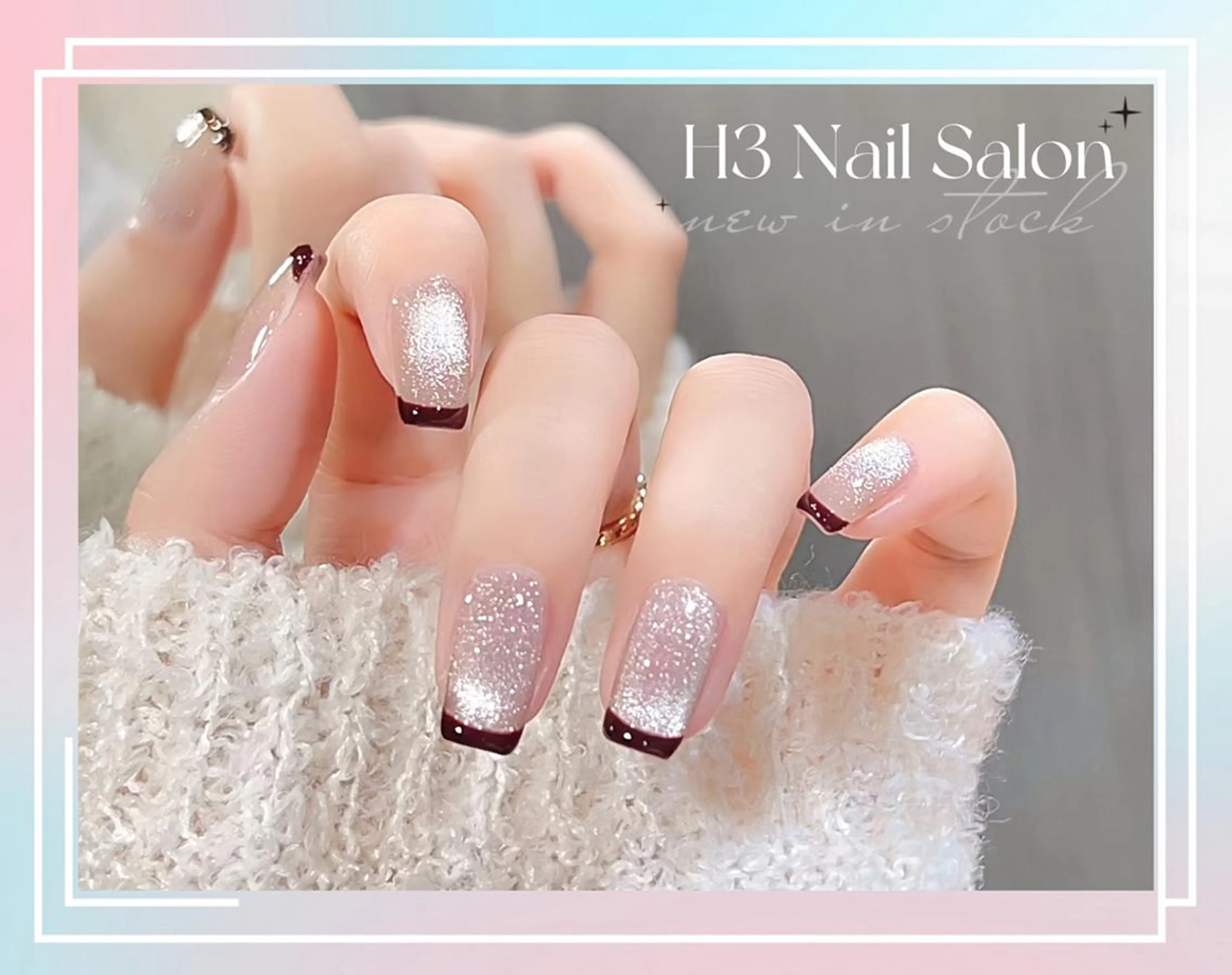 ミディアム Dione Nail 長さだし モデル募集のネイルデザイン