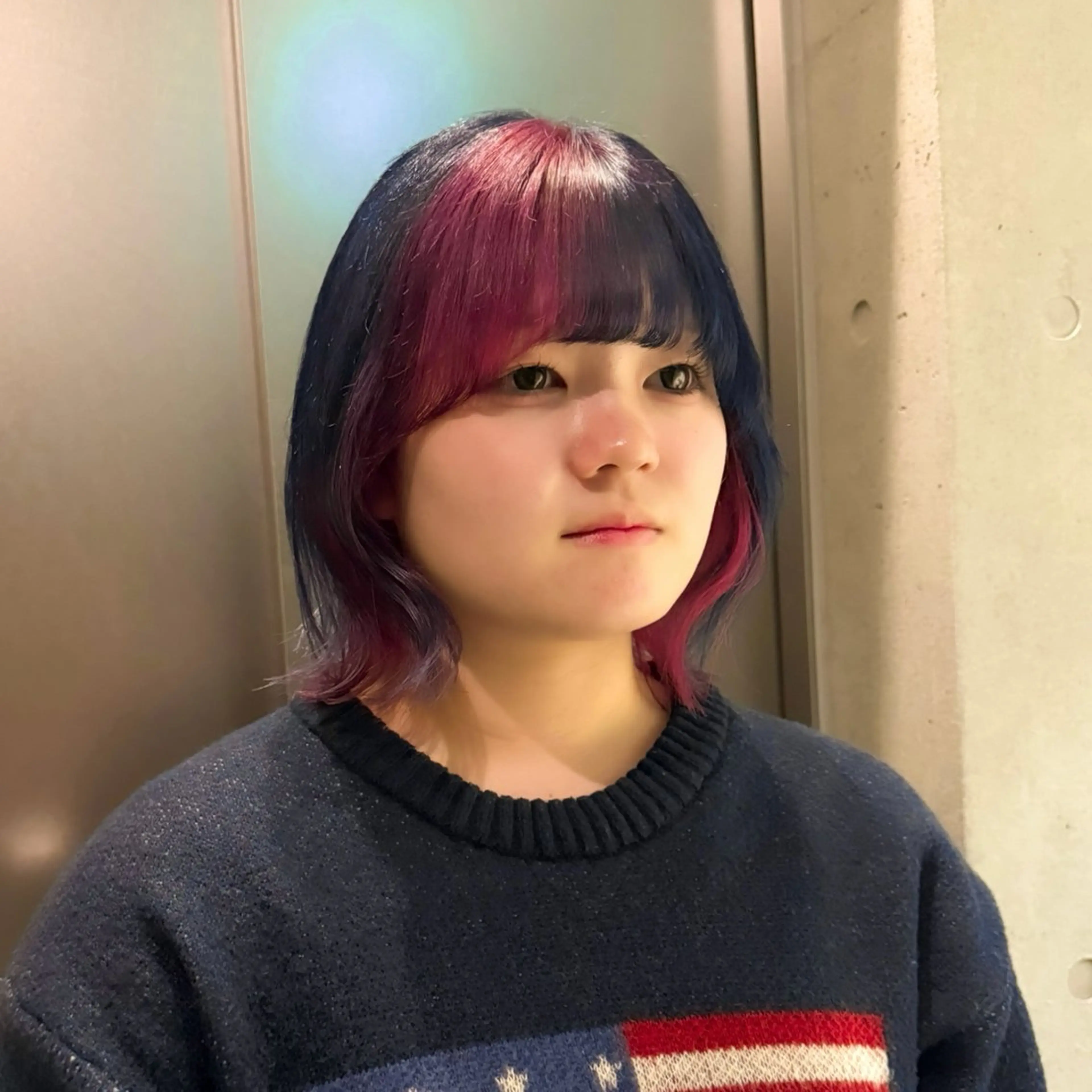 ロング カラー デザインカラー カット ヘアカラー トリートメント 🎃似合わせ暖色/ 抜け感レイヤー/ゆいのヘアスタイル