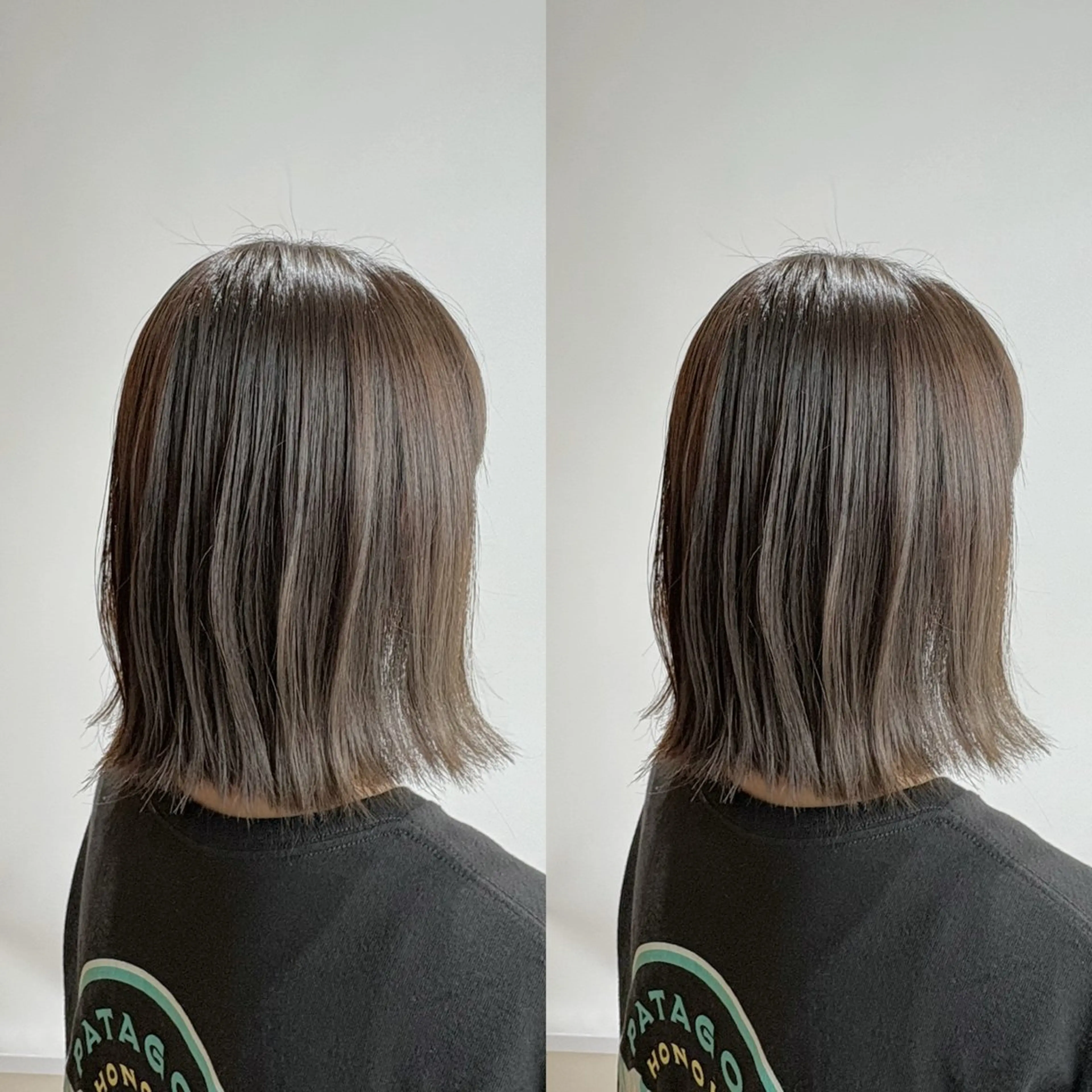 ミディアム カラー ヘアカラー オーガニックカラー/ 髪質改善/ボブのヘアスタイル