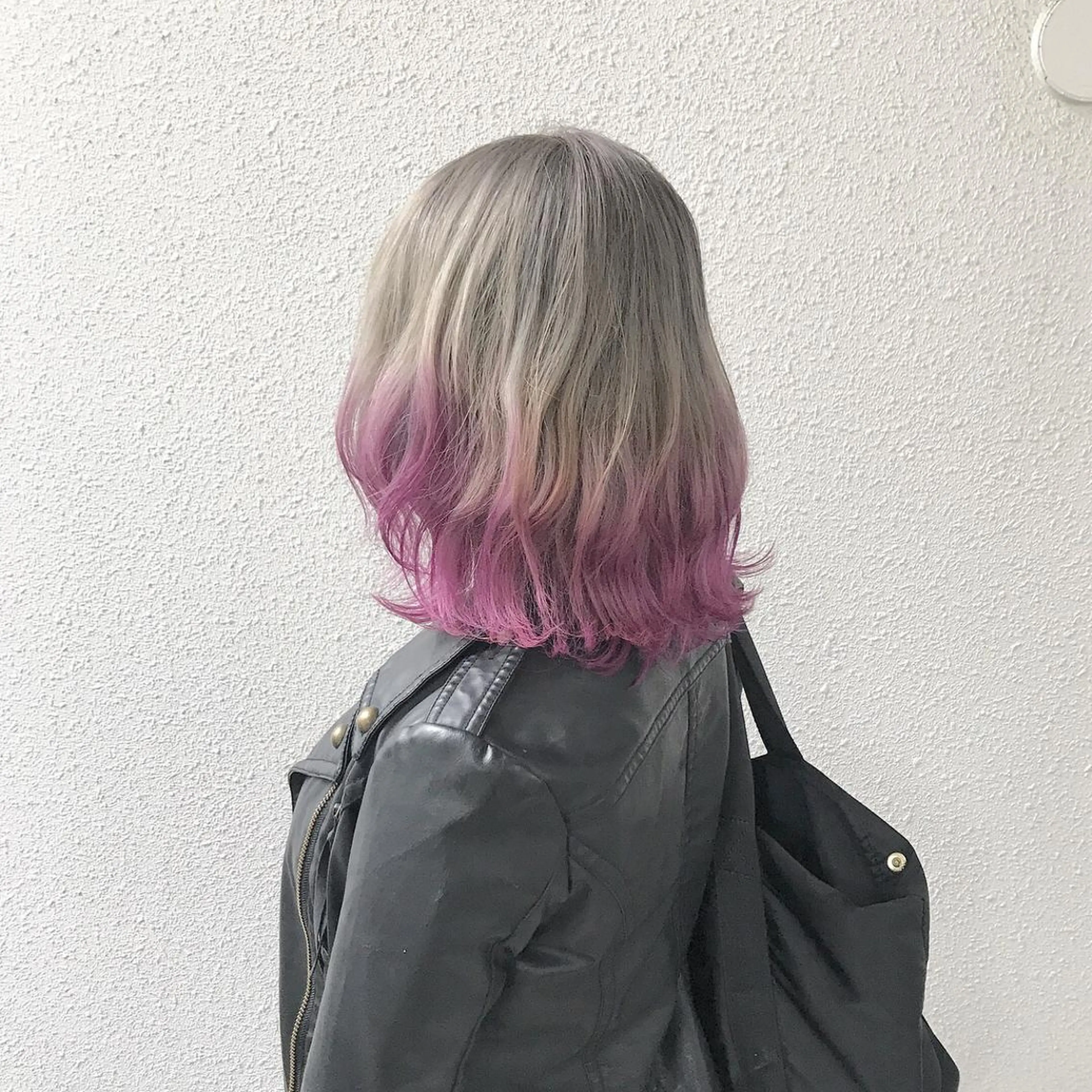 ショート カラー パープルカラー インナーカラー/天神 ブリーチ/吉田のヘアスタイル