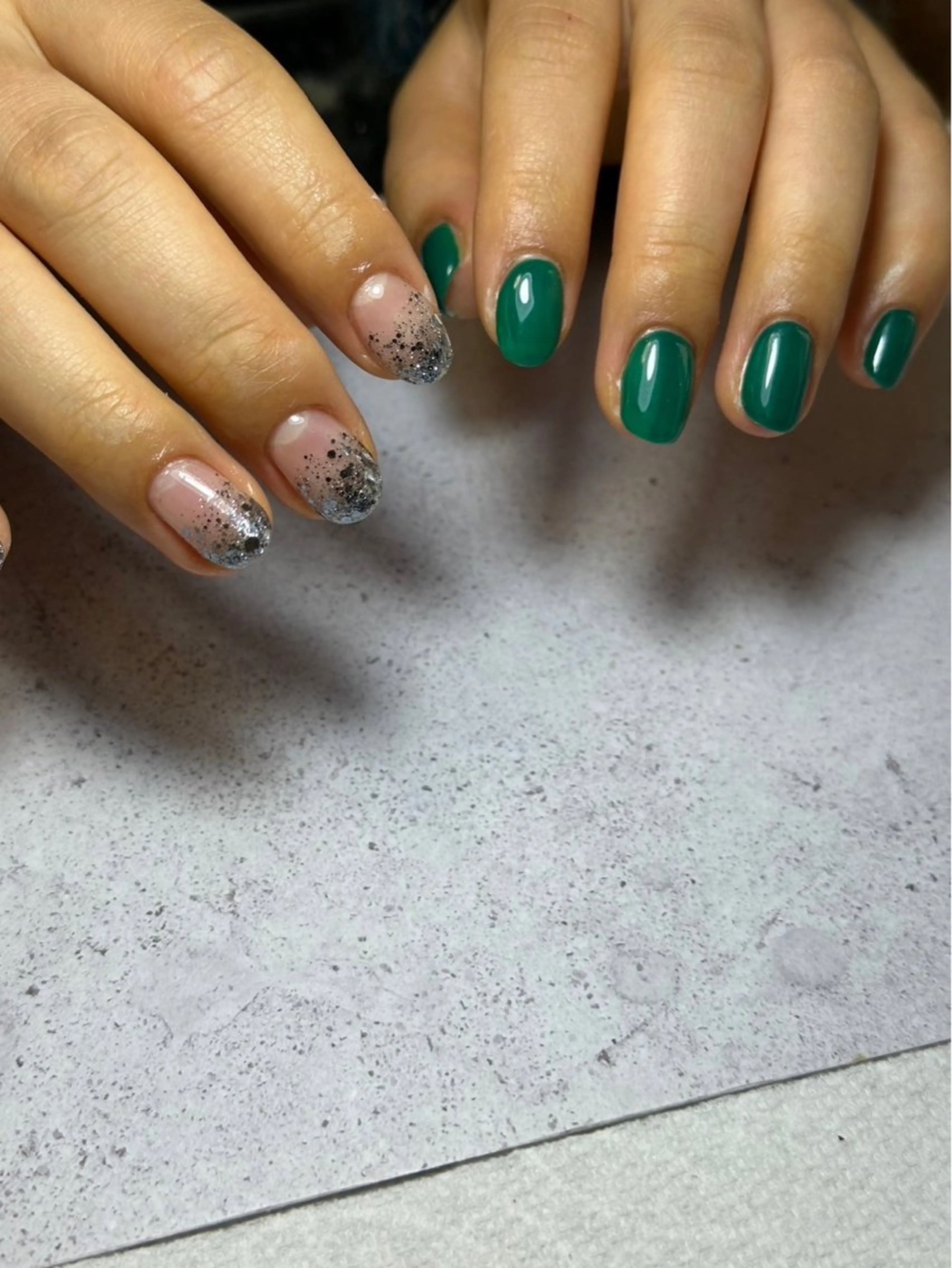 【handオフ無し】ラメグラデーション💅パラジェルフィルインに変更別途¥550の写真