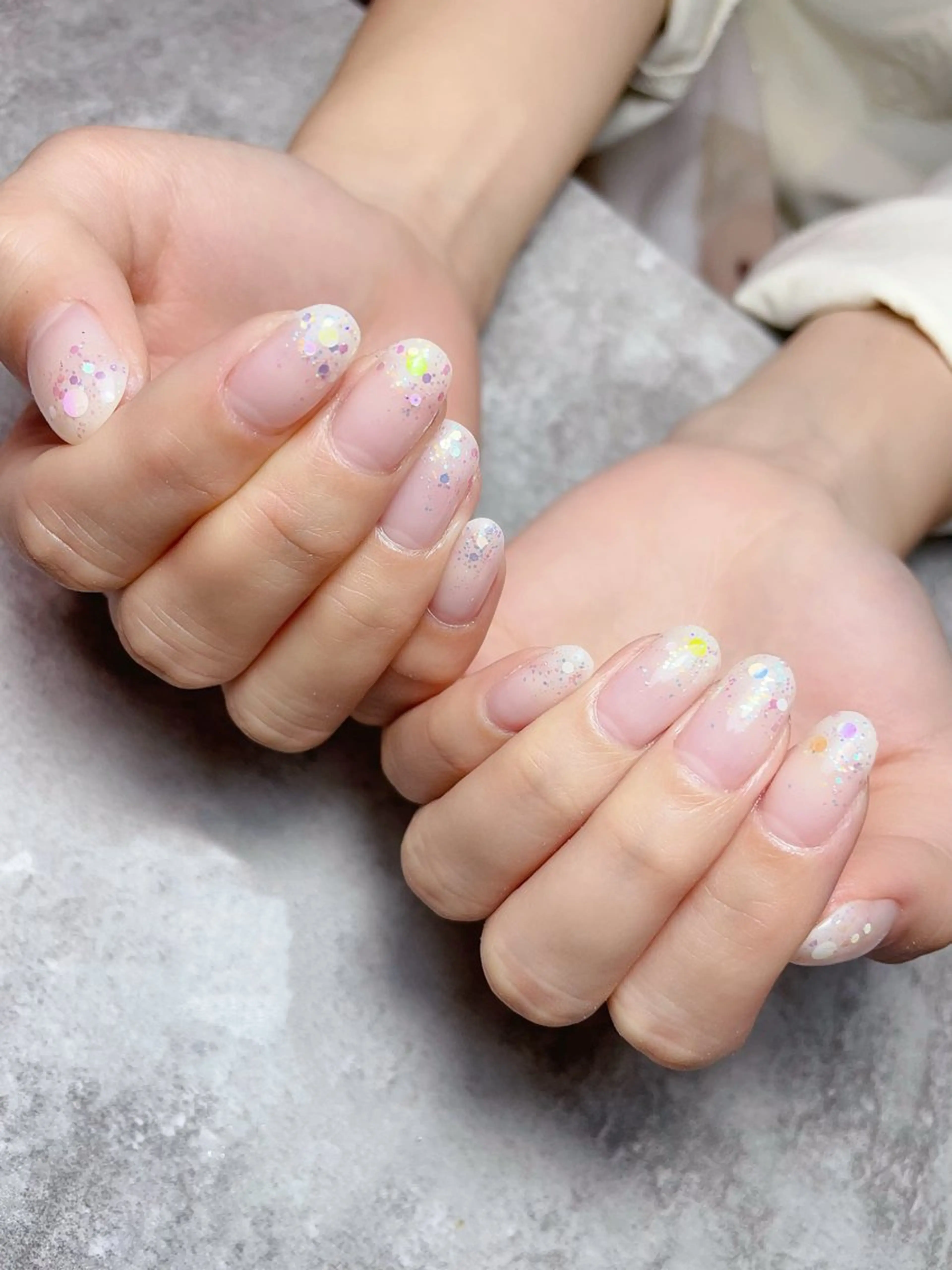 ネイル グラデーション ラメ(グリッター) ラメグラデーション Ai Nail所属・Ai Nailのネイルデザイン
