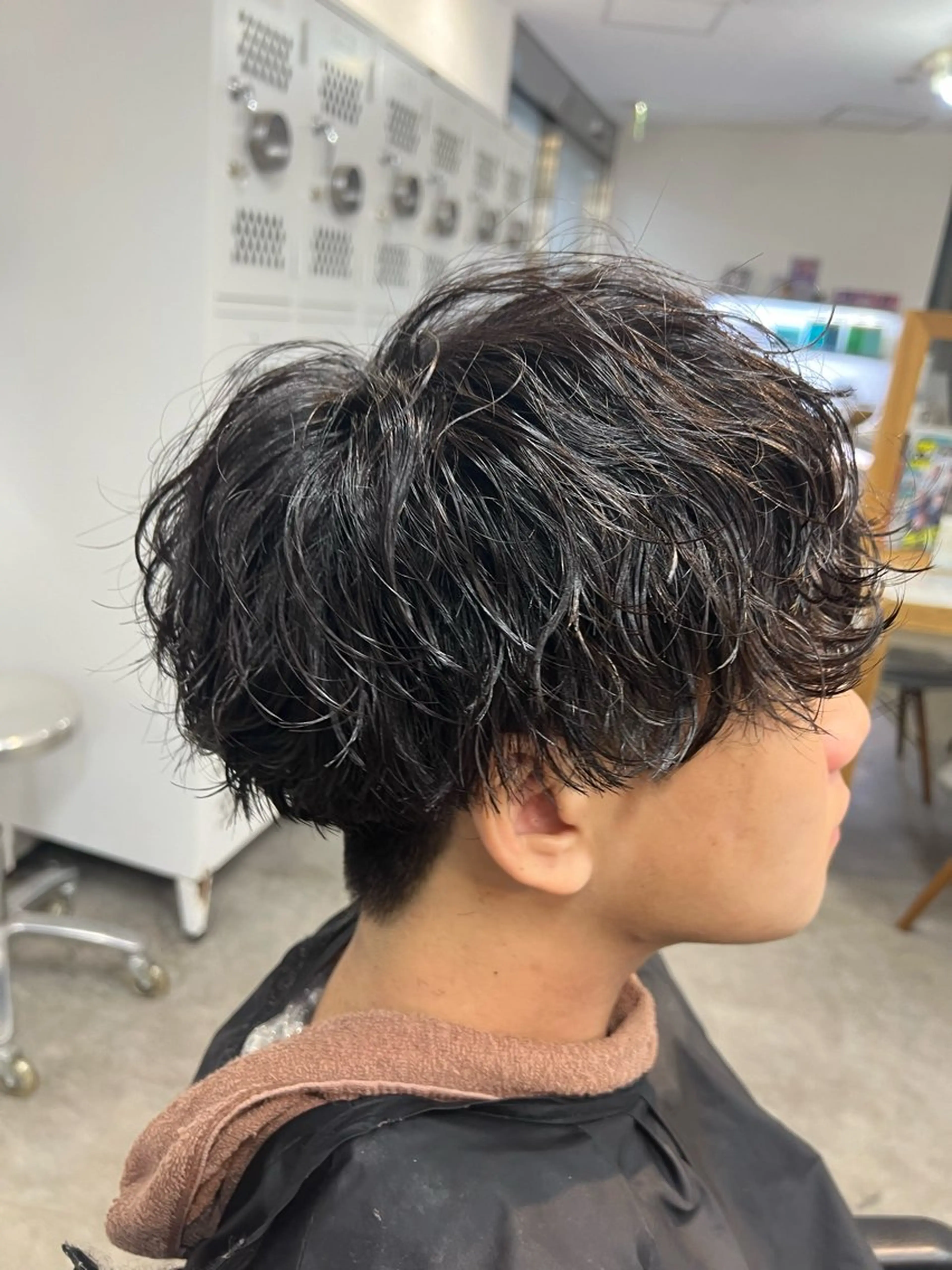 パーマ メンズ メンズ韓国風 マッシュ メンズパーマ パーマ 原宿 フェザーパーマ fifth イノウエのヘアスタイル