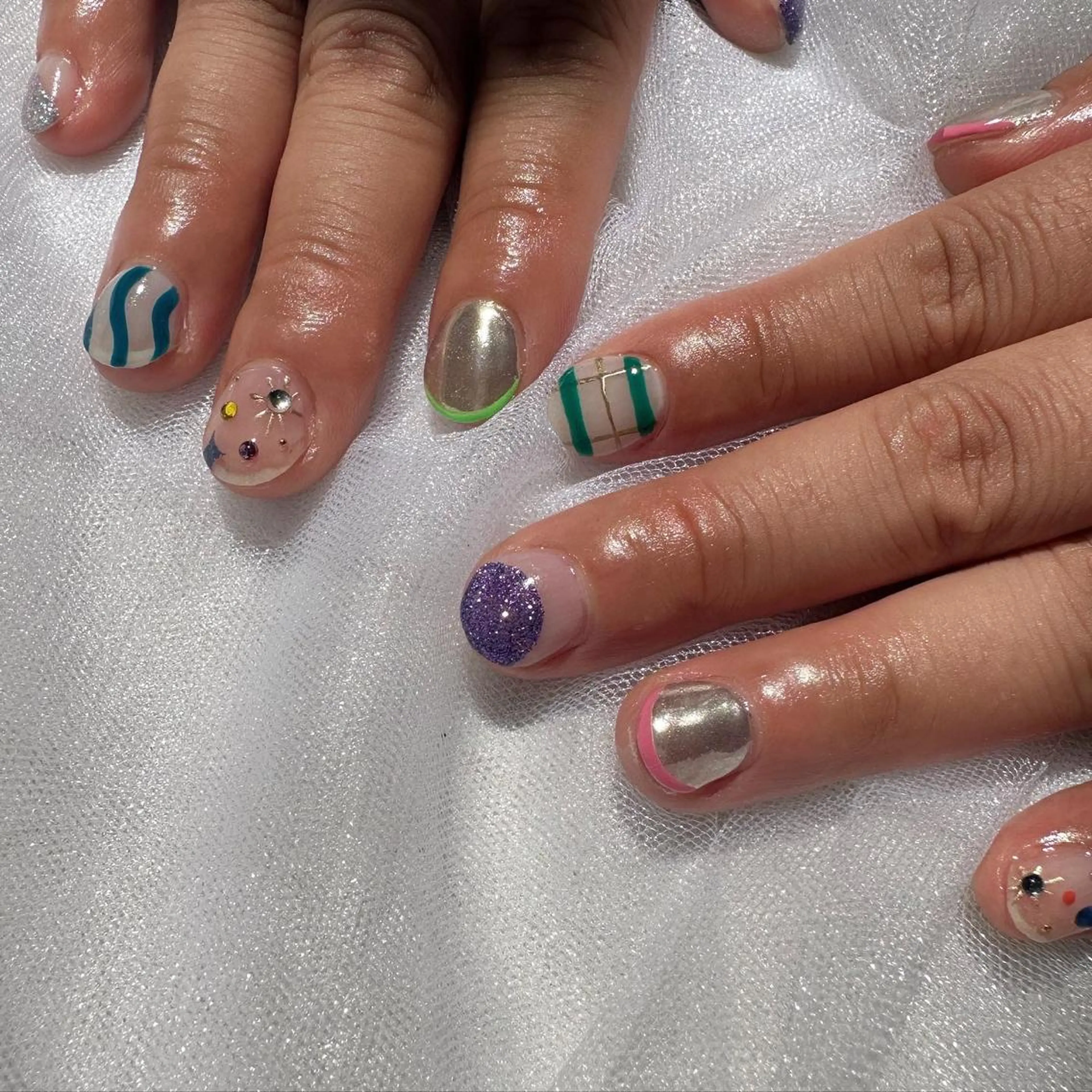 ネイル アートネイル クリアネイル フレンチネイル 氷ネイル・うるうるネイル 韓国ネイル 🪞KAPE NAIL 🪞のネイルデザイン