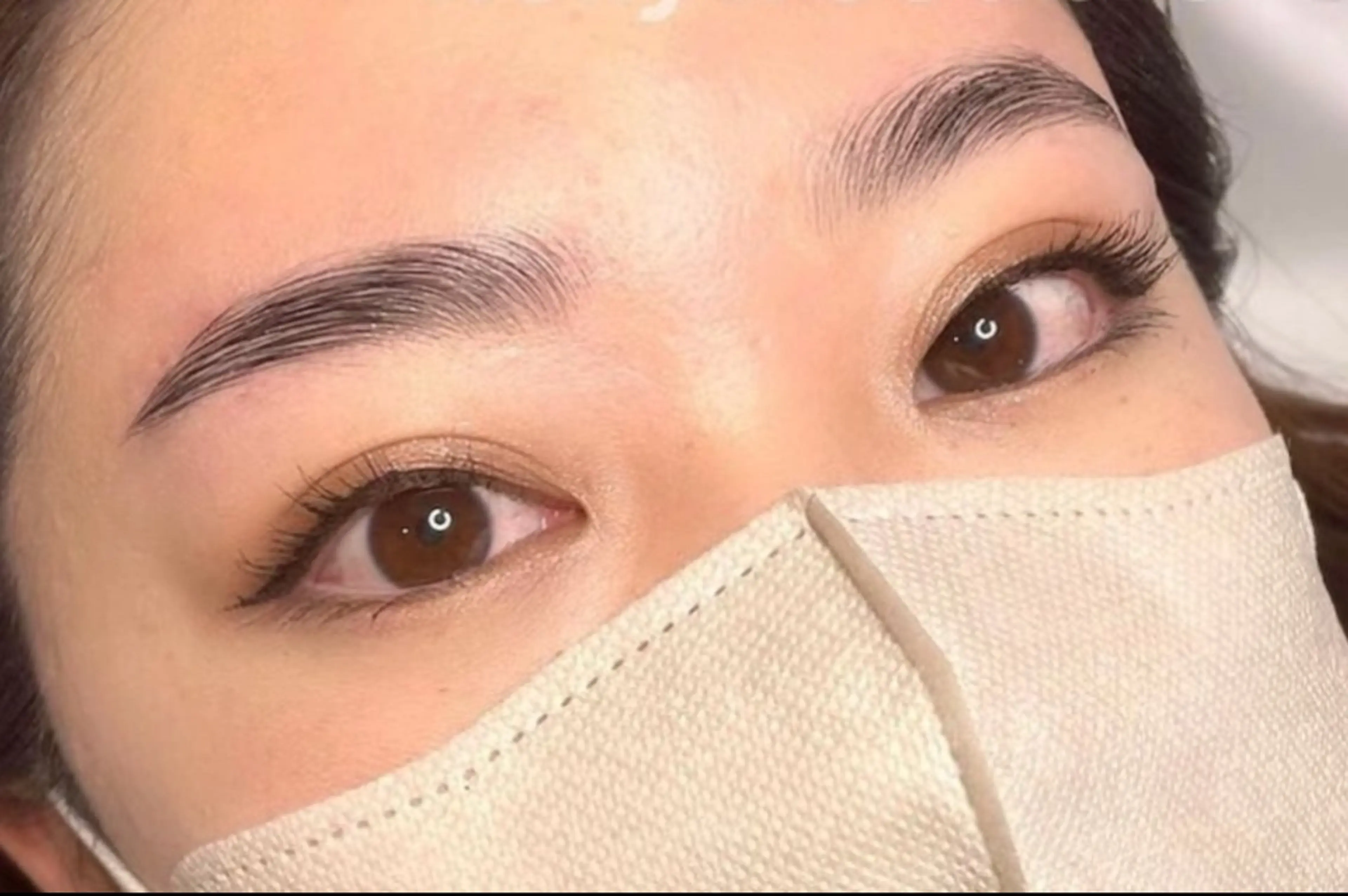 【組み合わせ】まつ毛パーマ上+眉WAXスタイリング¥8000の写真