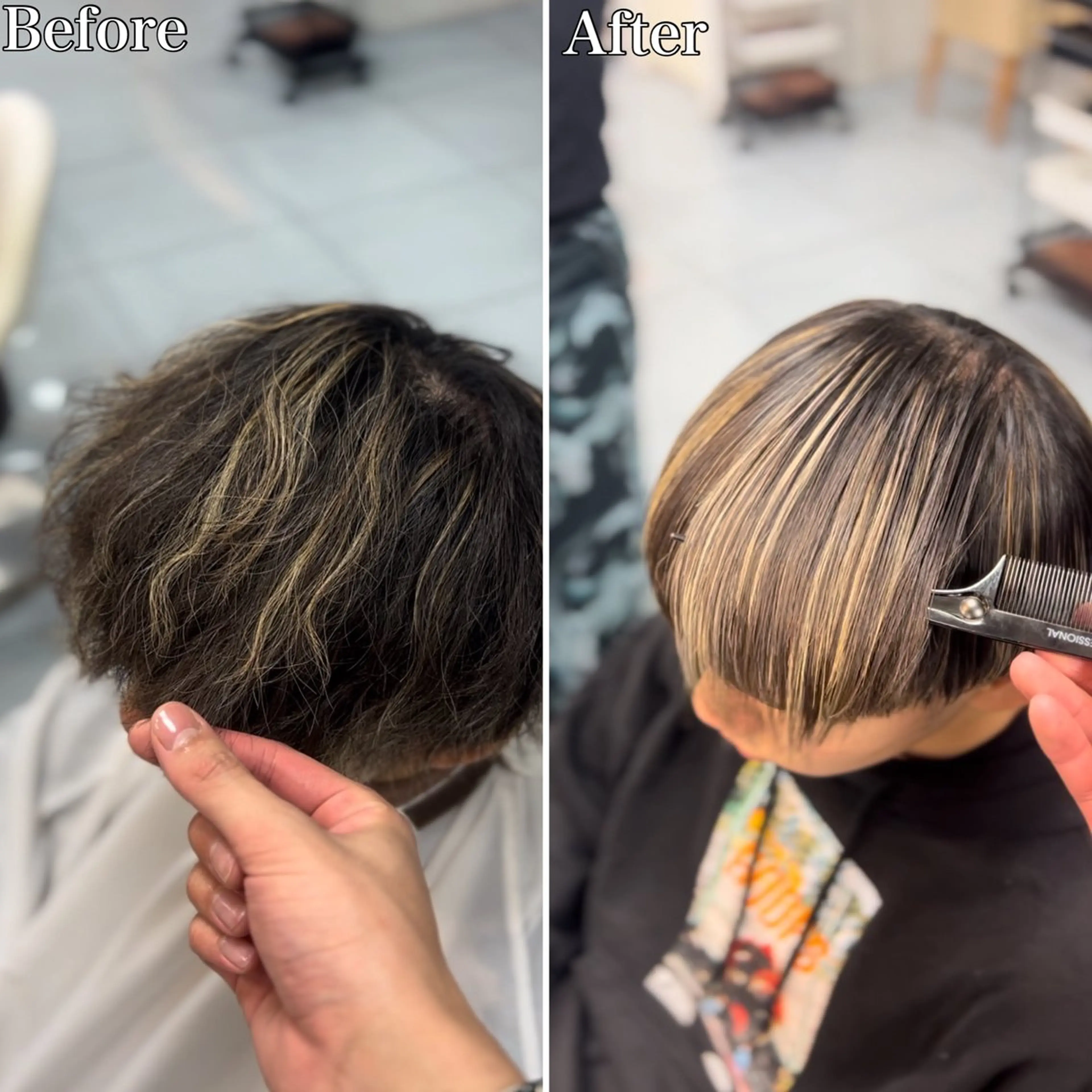セミロング パーマ メンズ メンズブリーチ 髪質改善 縮毛矯正 トリートメント カット トリートメント 🔮メンズ縮毛矯正 毛流れパーマ💎竹永のヘアスタイル
