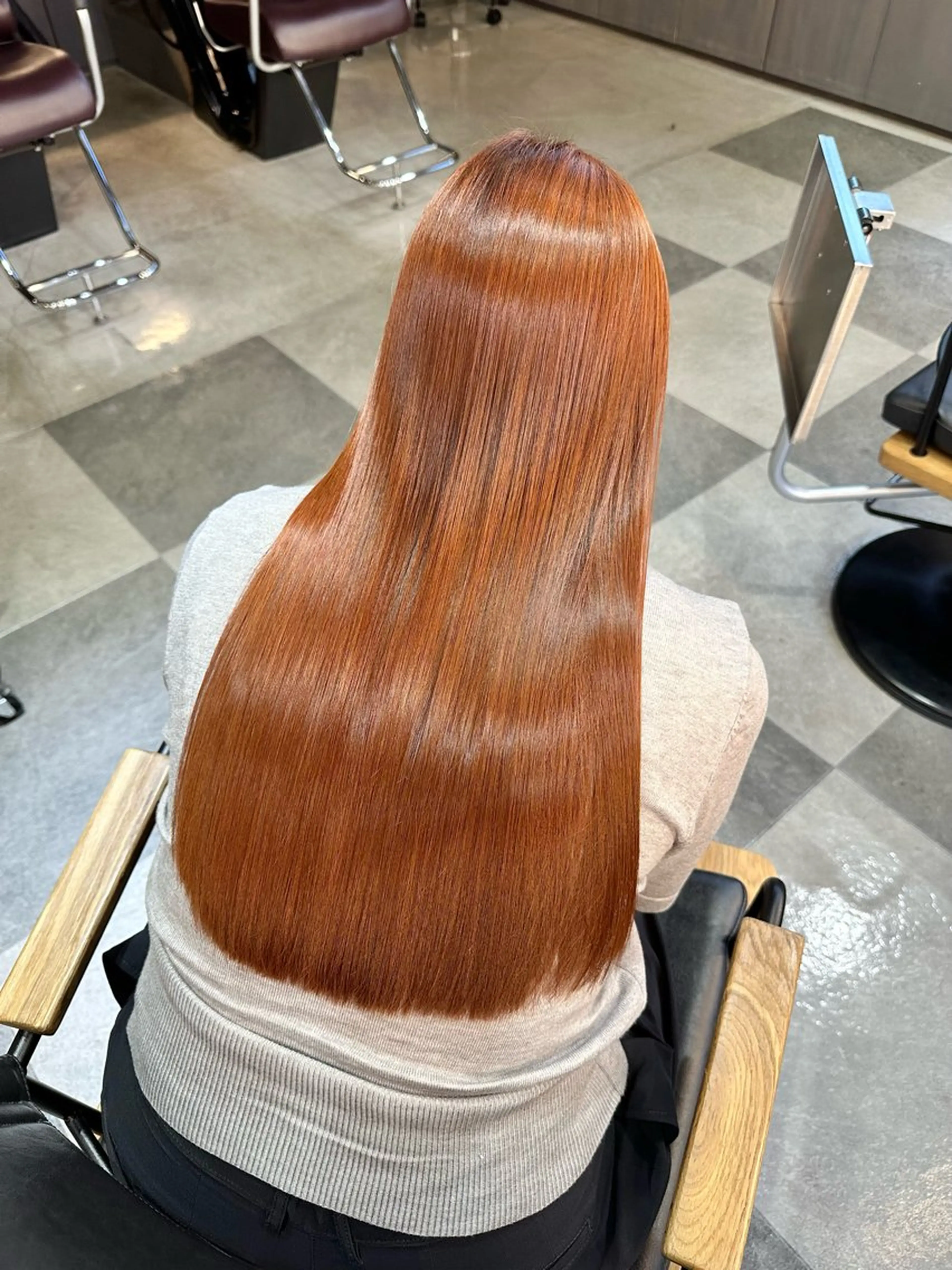ロング ヘアカラー トリートメント 髪質改善|縮毛矯正 ◎Keitaのヘアスタイル