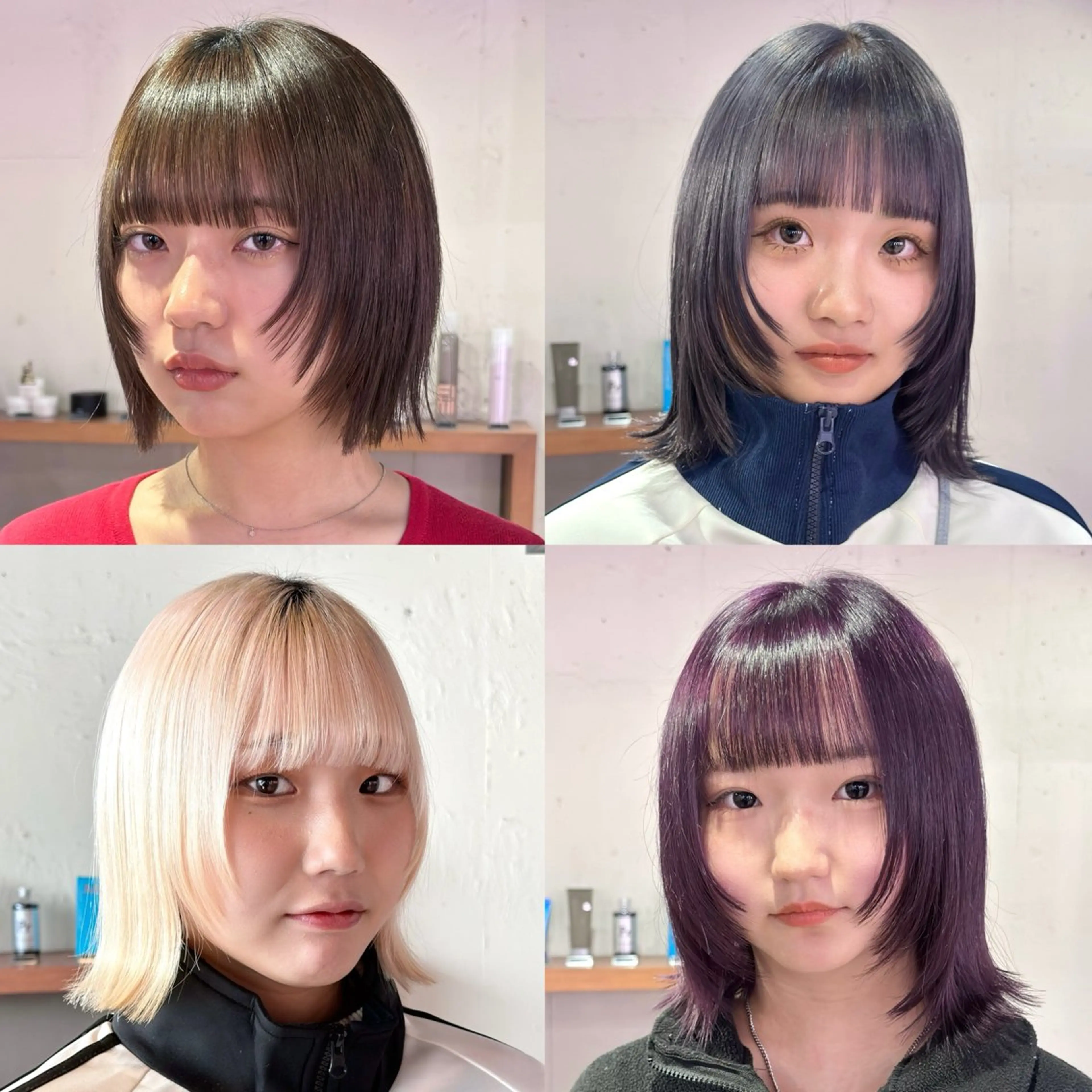 ショート pizzicato pacto所属・ボルドーカラー/ワイ ンレッド/長山遼太郎のヘアスタイル