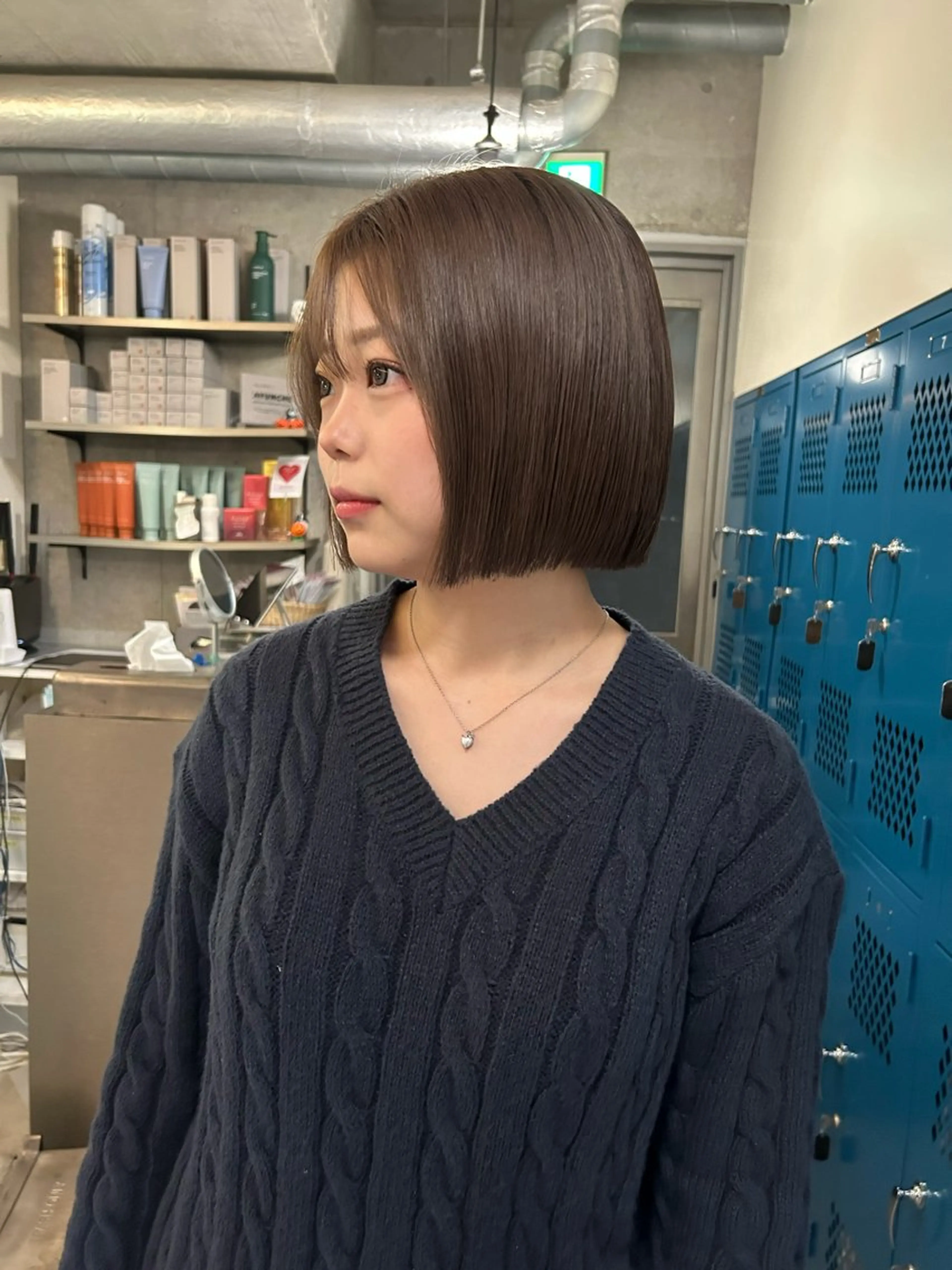 ショート カラー ボブ レイヤーカット/ルー ツカラー/EMIRIのヘアスタイル