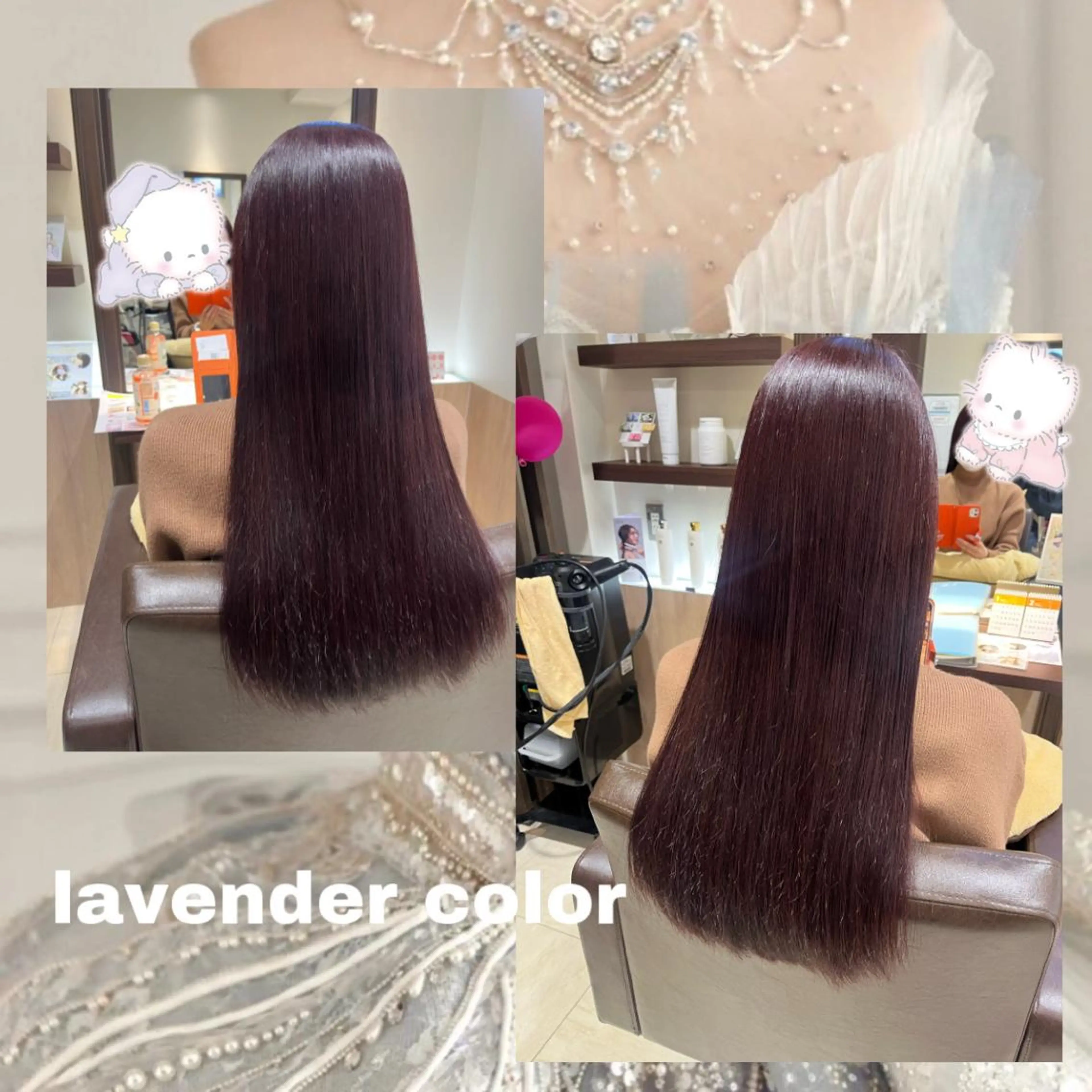 ロング カラー ヘアアレンジ ラベンダーカラー カット ヘアカラー トリートメント eN°byyoureshair所属・🎀若者人気No.1 湯川響🎀のヘアスタイル