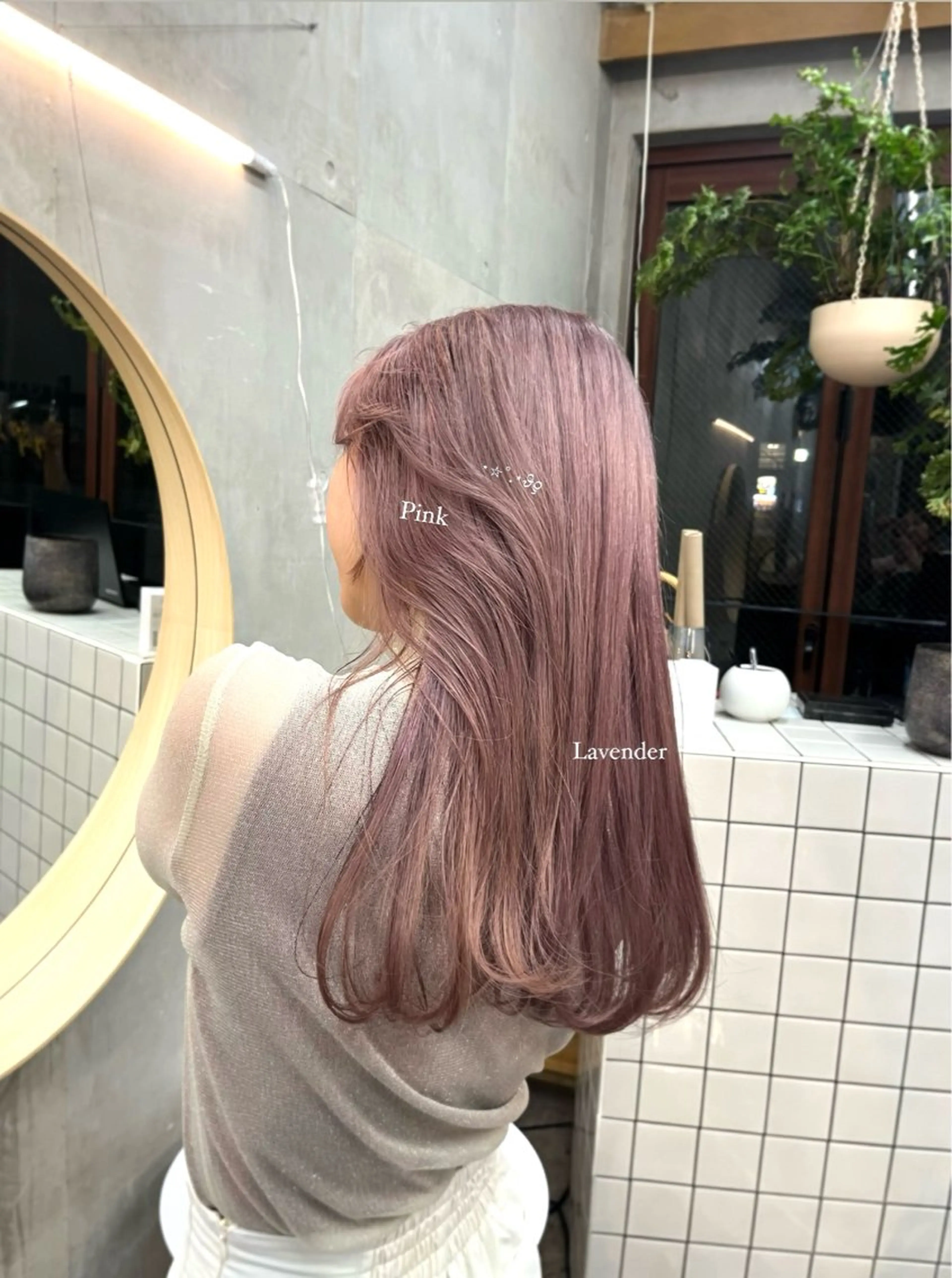 ロング 顔周りカット ヘアカラー SALT WATER所属・🫐 𝐌𝐚𝐨 🫐ボブモデル募集のヘアスタイル
