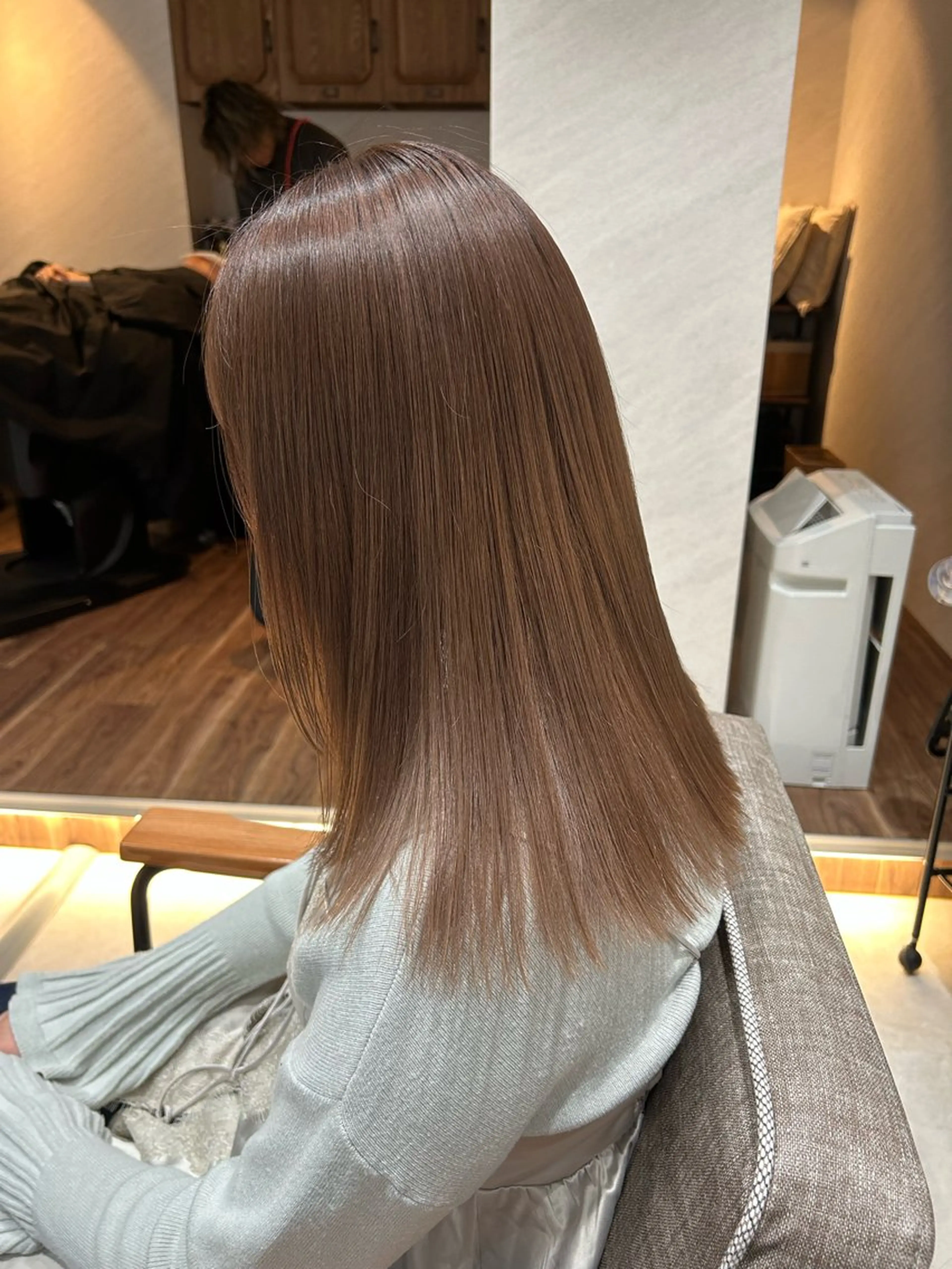 ミディアム カラー カット ヘアカラー トリートメント ヘアセット 🌷横浜/レイヤー /艶カラー🌷のヘアスタイル