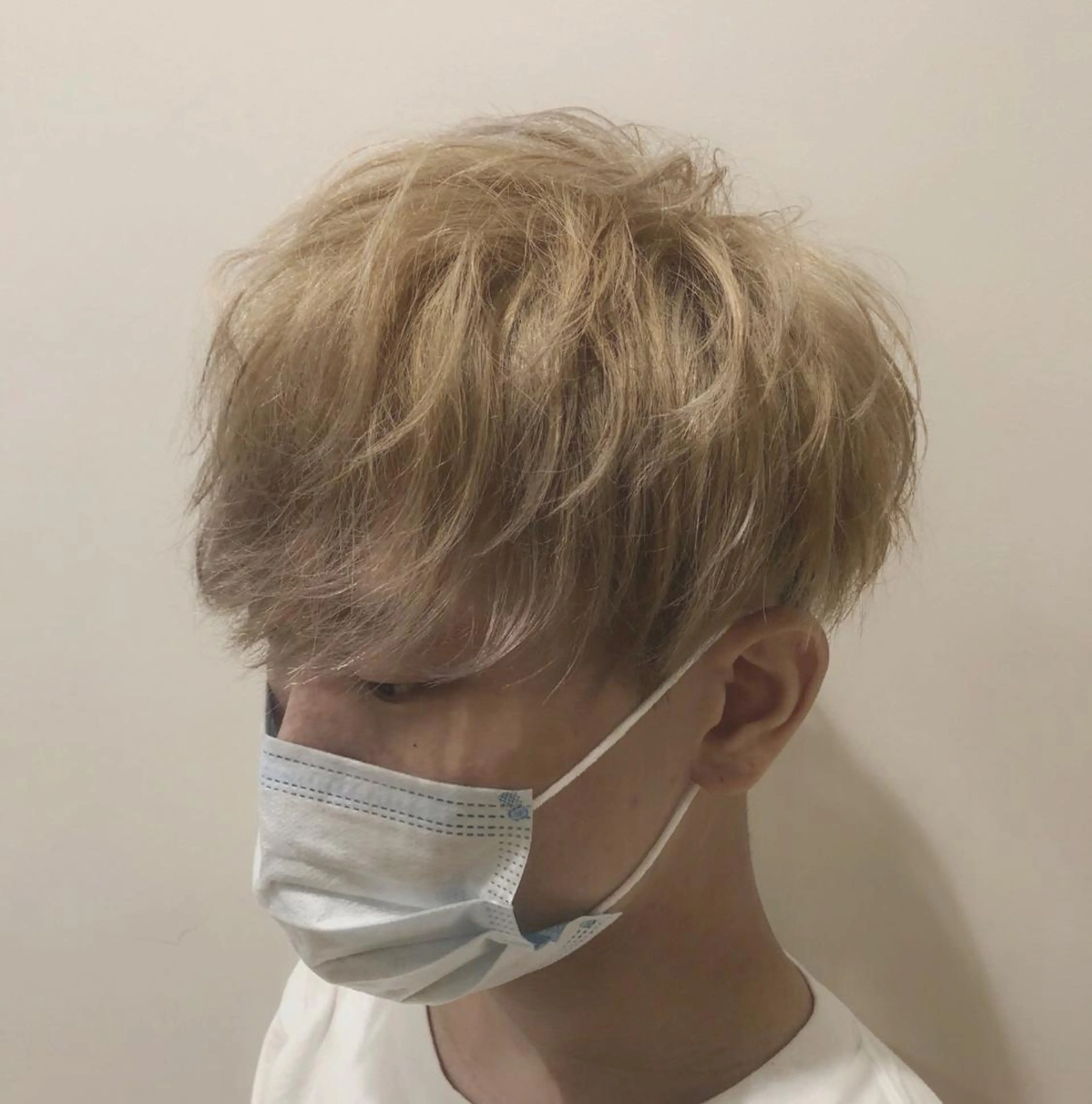 ショート カラー ヘアアレンジ メンズ メンズブリーチ ブリーチ 美容室sand 横浜のヘアスタイル