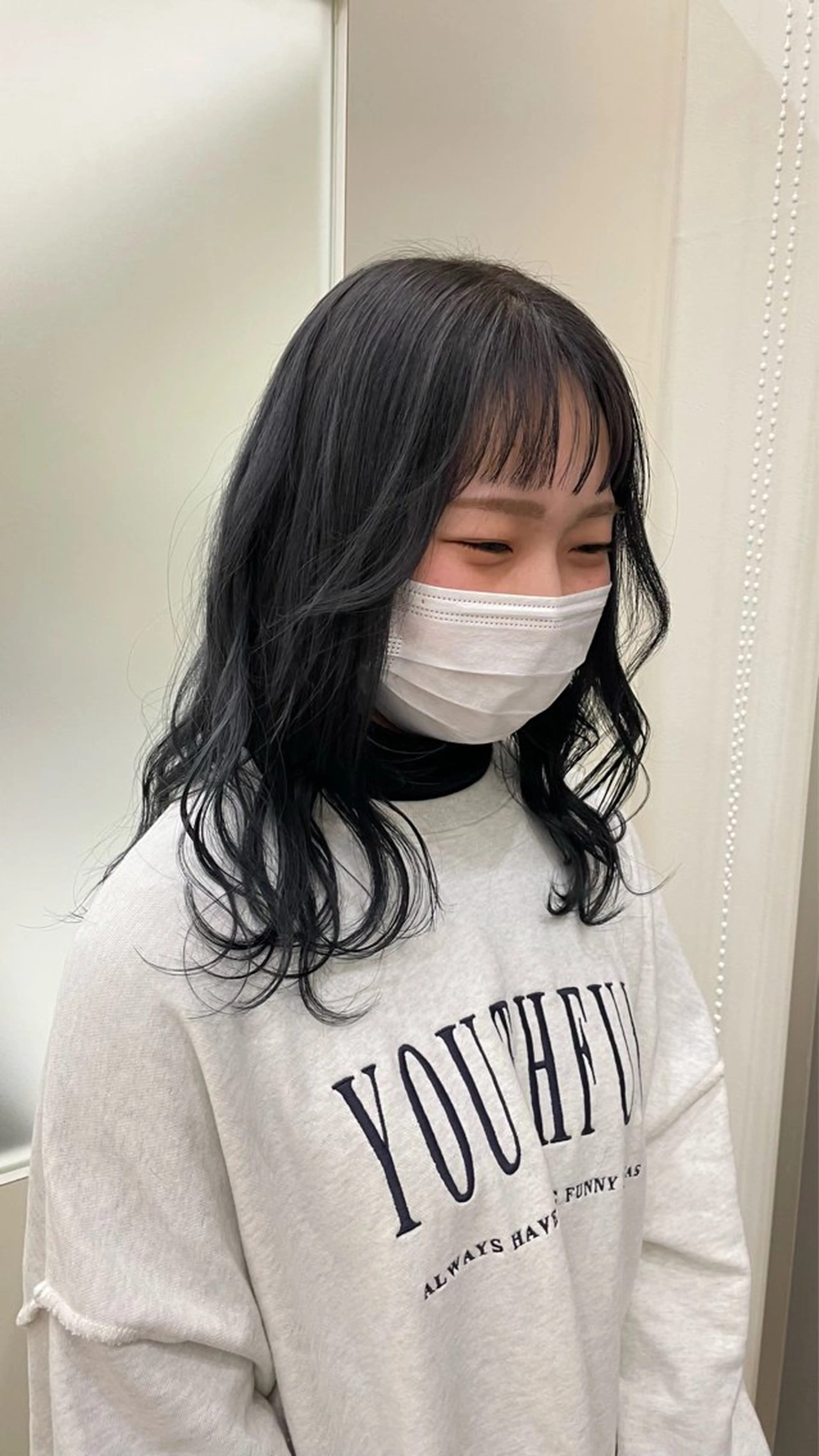 カラー アッシュ アッシュグレー アッシュグレージュ グレージュ { door } Kawasakiのヘアスタイル