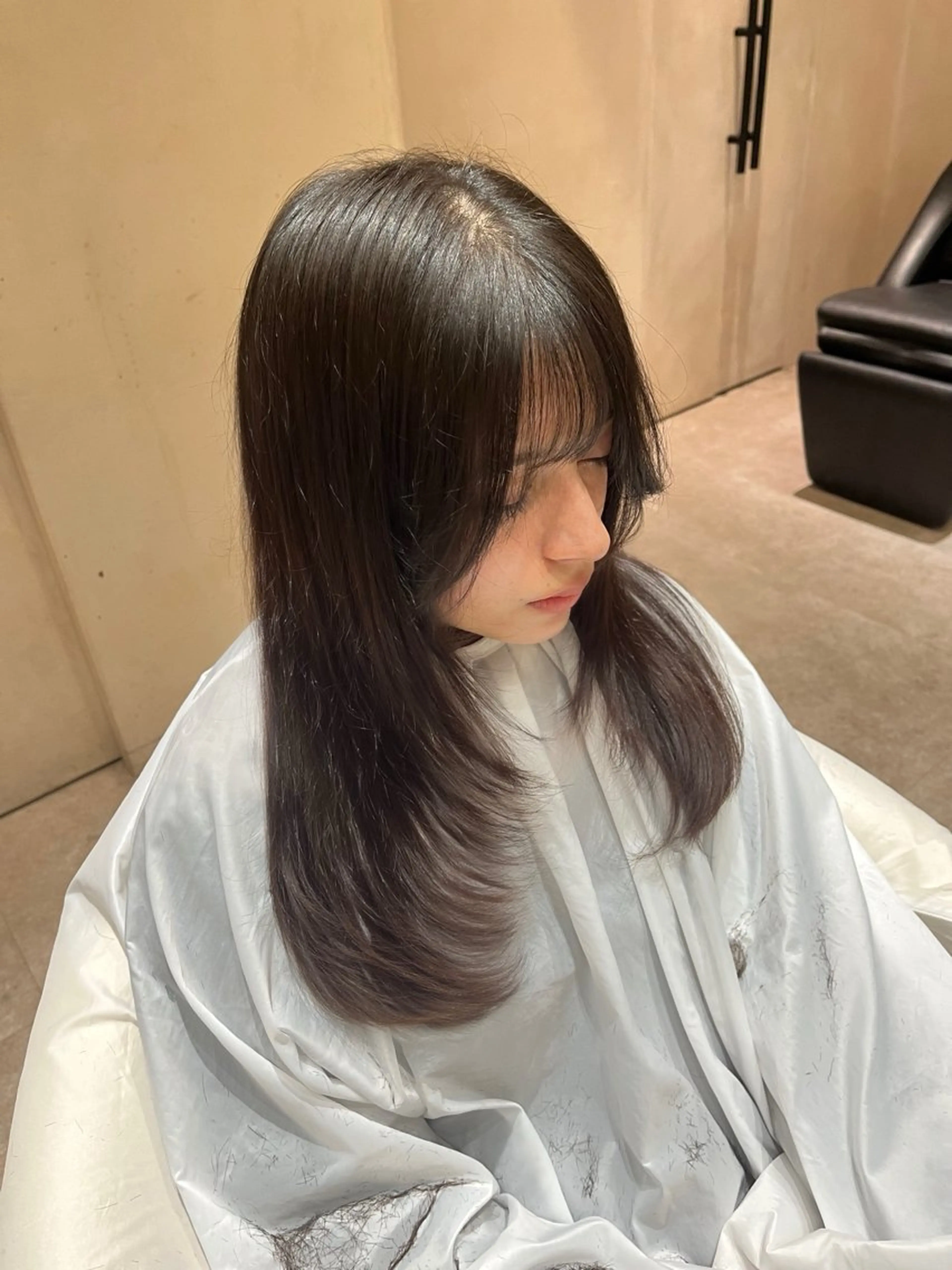 ロング カラー カット ヘアカラー 🤍ガーリー/ 透明感/ゆな🤍のヘアスタイル