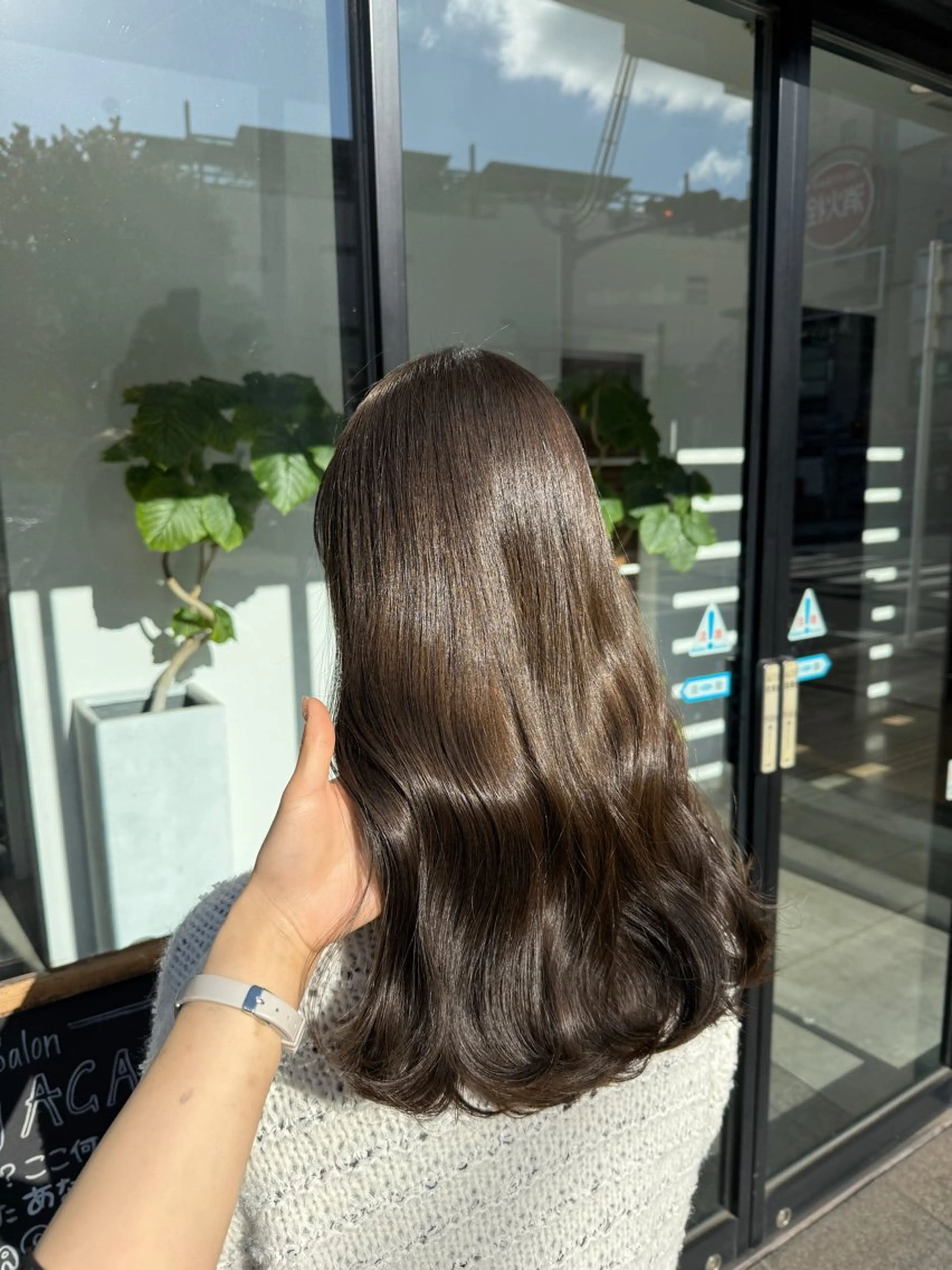 ロング カット ヘアカラー トリートメント 艶々暖色カラー/ 透明感/kohinaのヘアスタイル