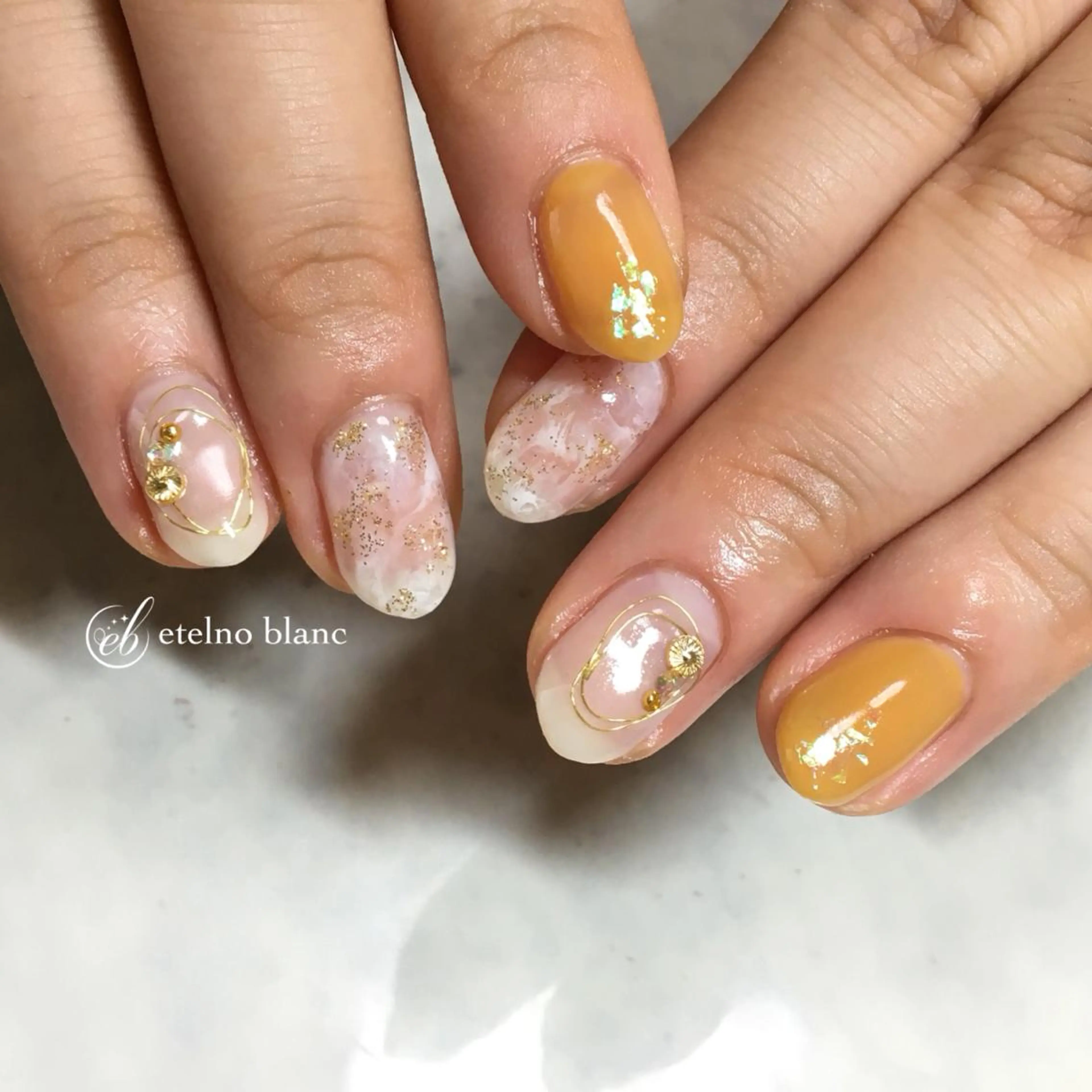 ネイル etelno blanc中目黒のネイルデザイン