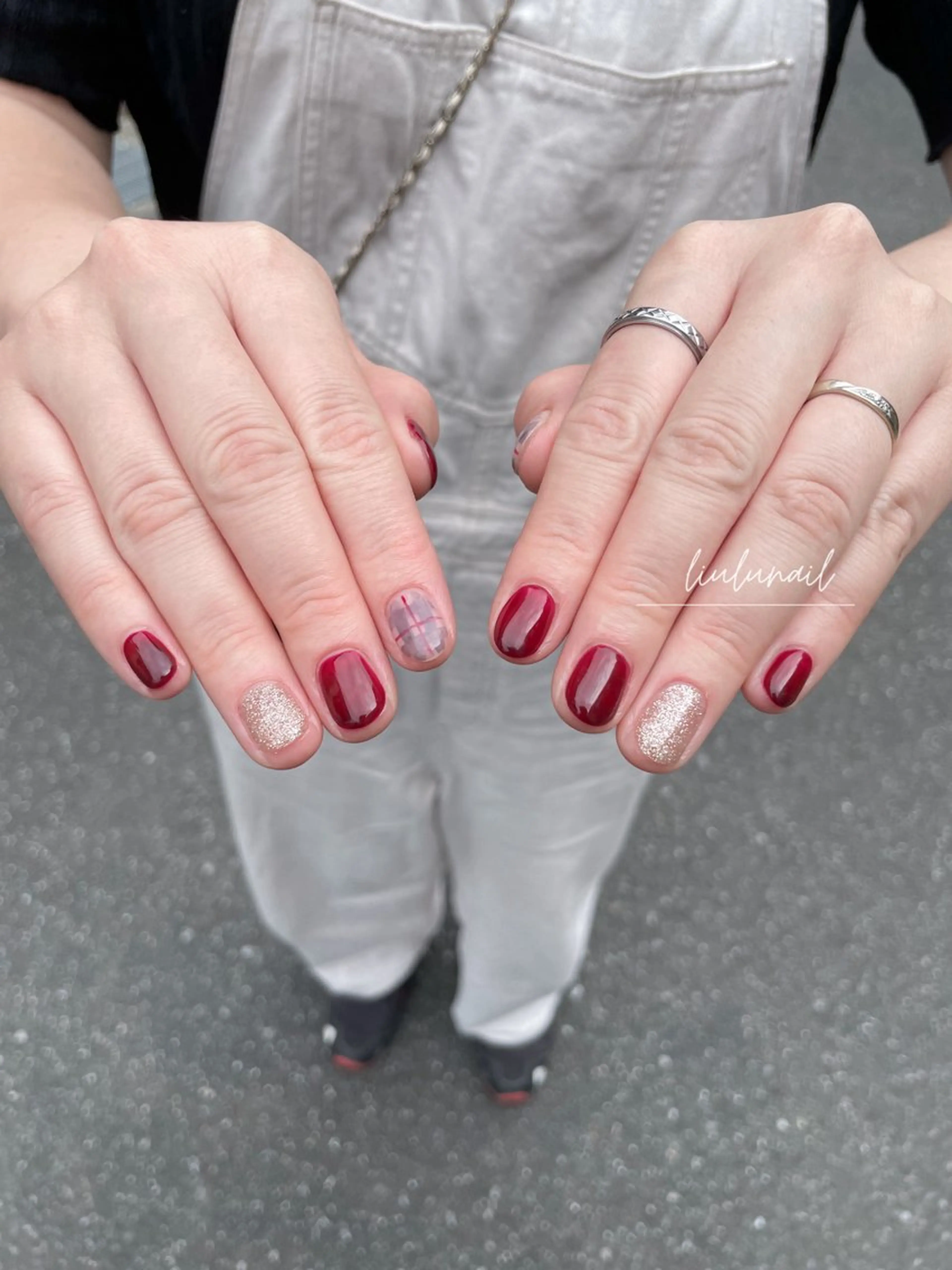 ネイル アートネイル 持ち込み ハンドネイル liulu nailのネイルデザイン