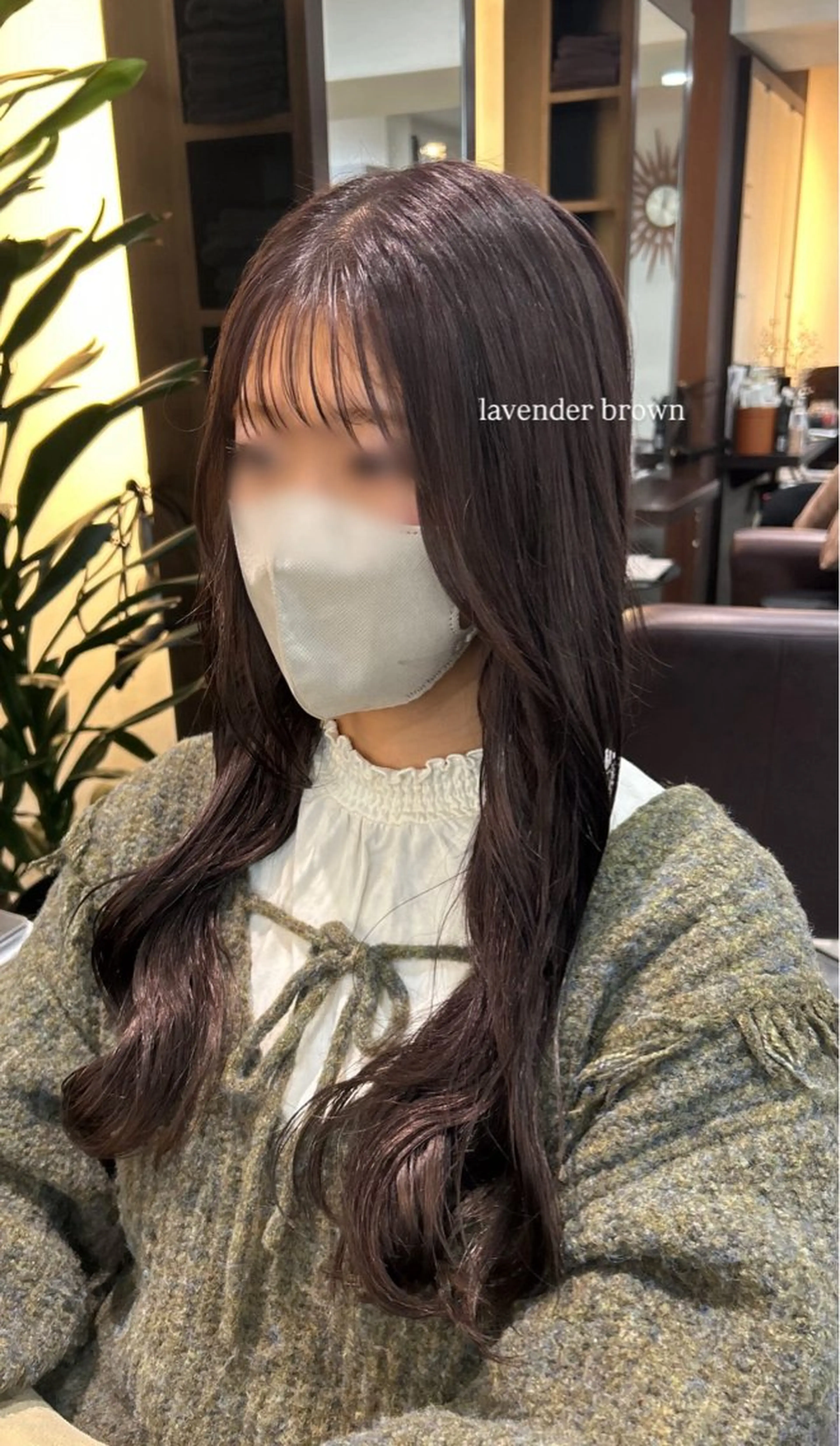 ロング カラー ラベンダーカラー ヘアカラー 坂本奈都美 🎀のヘアスタイル