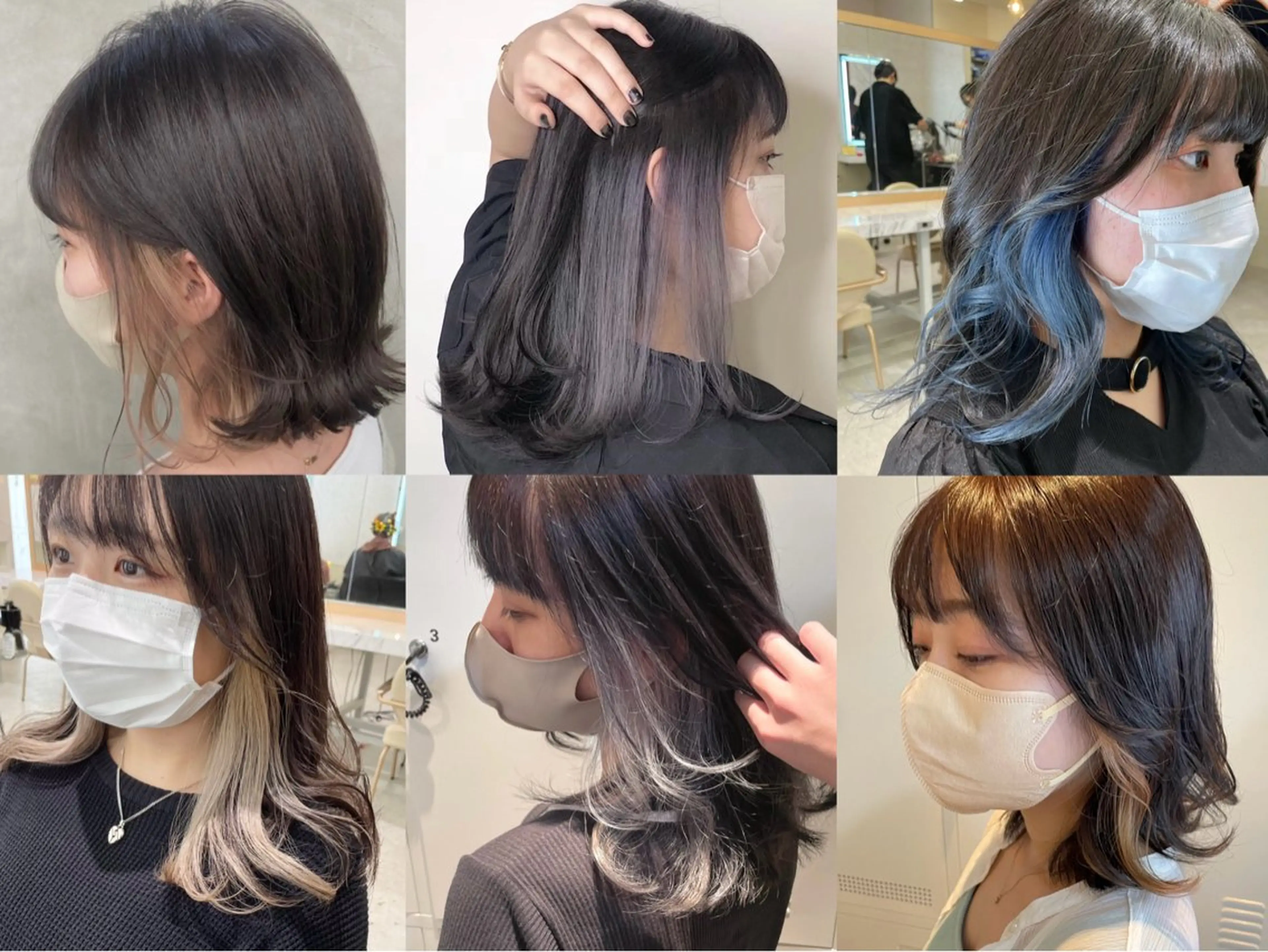 セミロング 韓国風レイヤー🗝要 暗透カラー📓吉祥寺のヘアスタイル