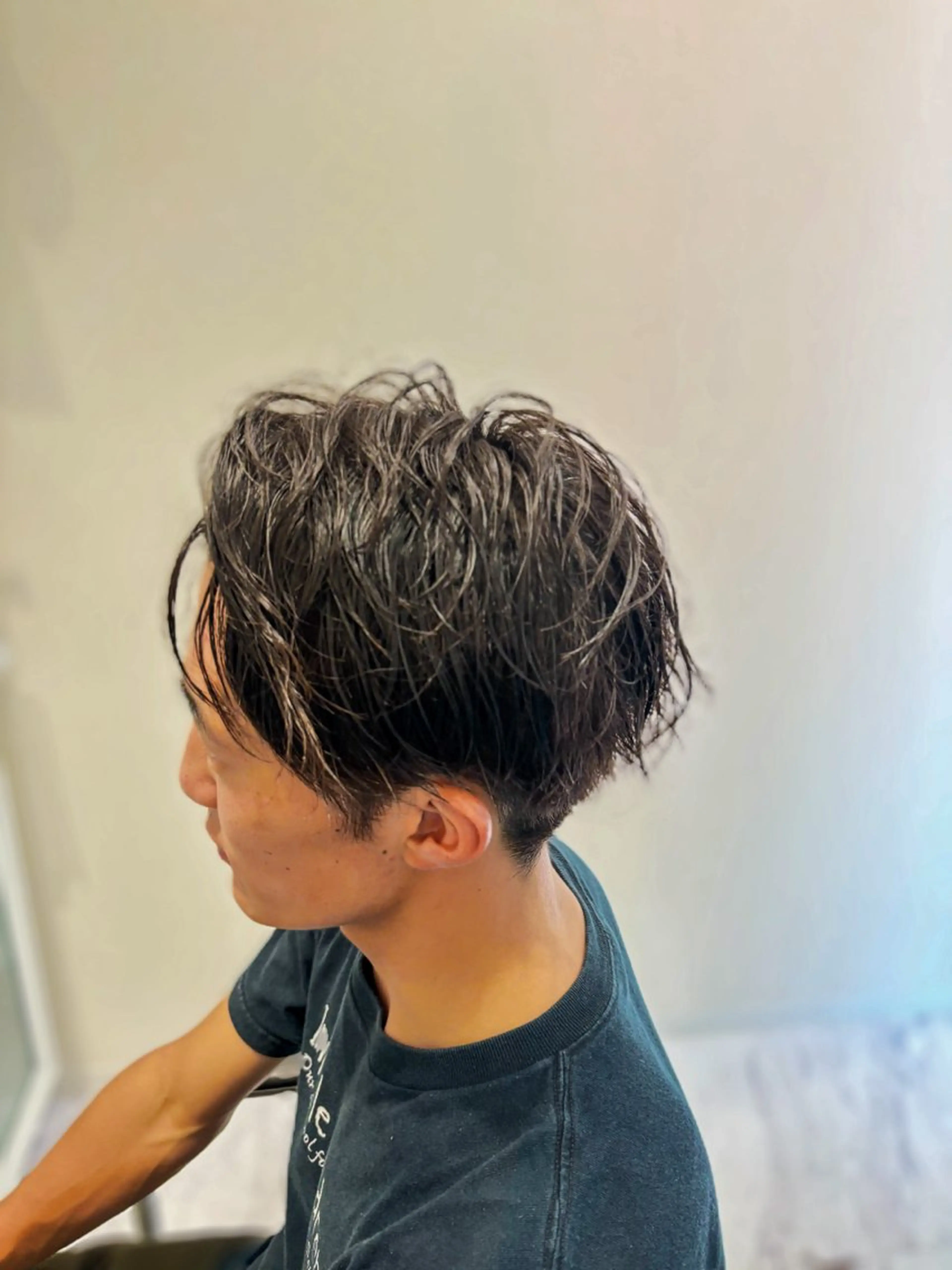 ショート パーマ メンズ カット パーマ 中西 将🌈"たすく"のヘアスタイル