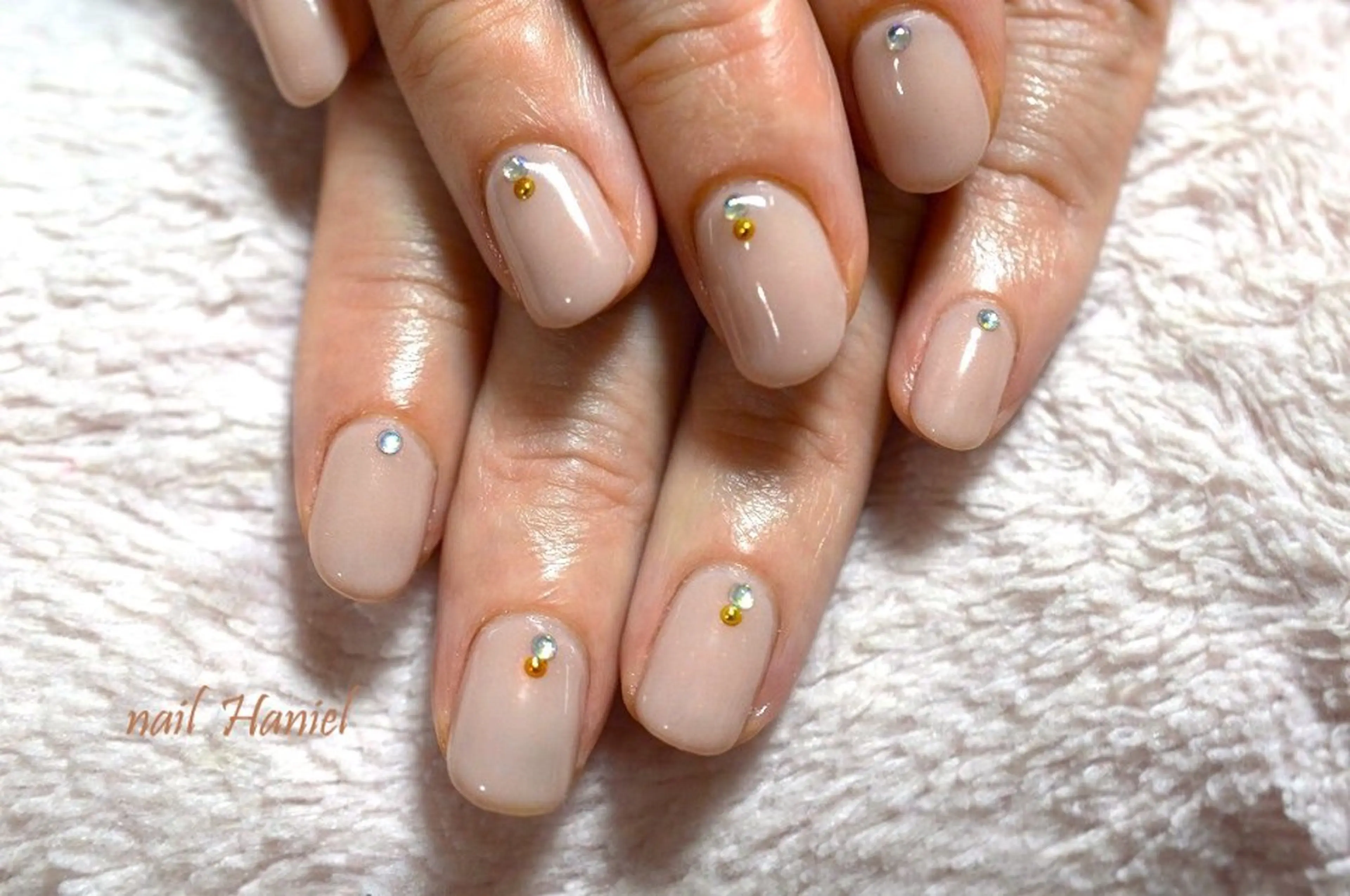 ネイル アートネイル フレンチネイル ジェルネイル オフィスネイル ワンカラーネイル nail Haniel所属・半蔵門サロンハニエル 魅神 ちよのネイルデザイン