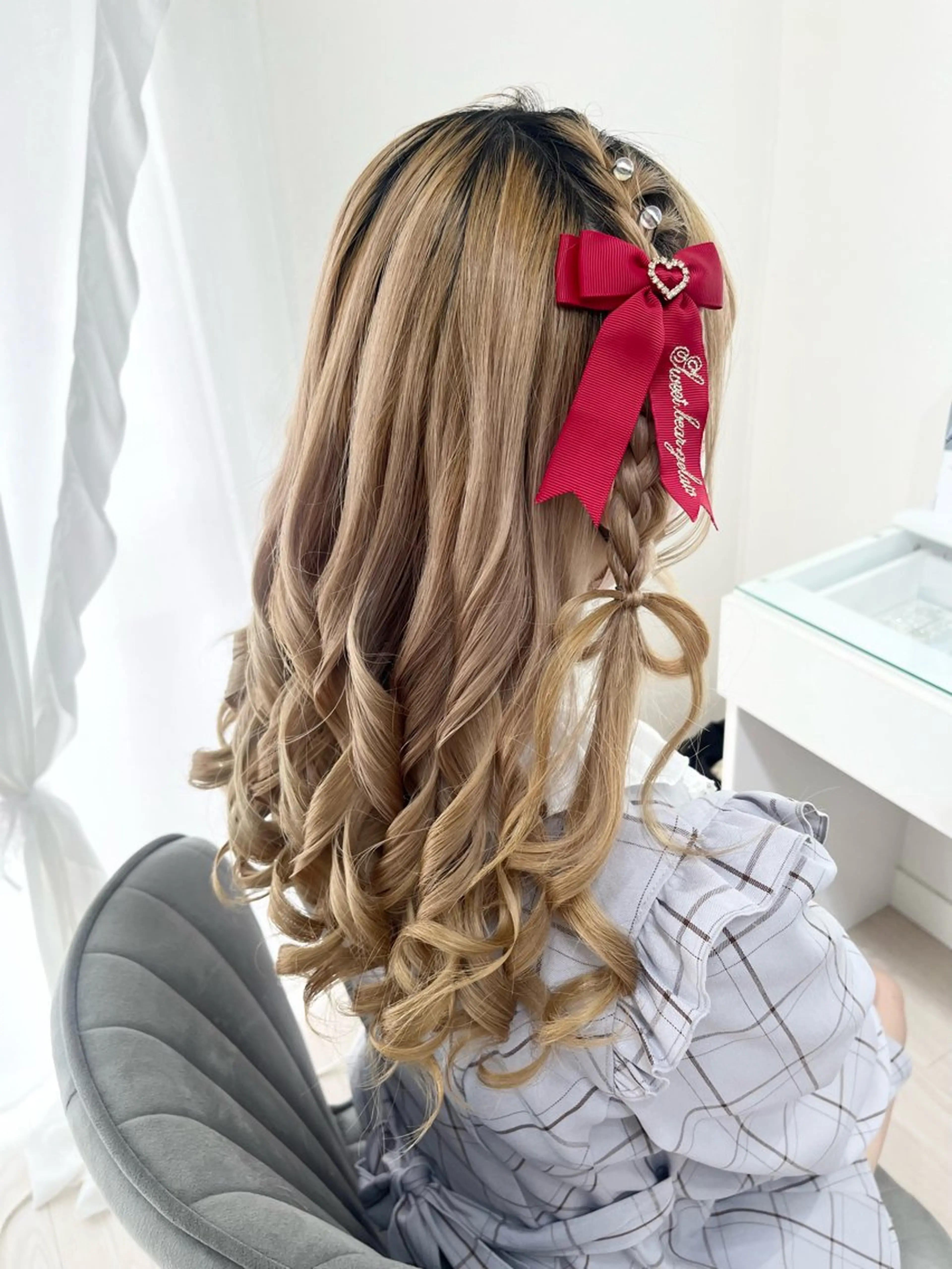 セミロング ヘアアレンジ ヘアセット ヘアセットサロン /上坪愛美のヘアスタイル