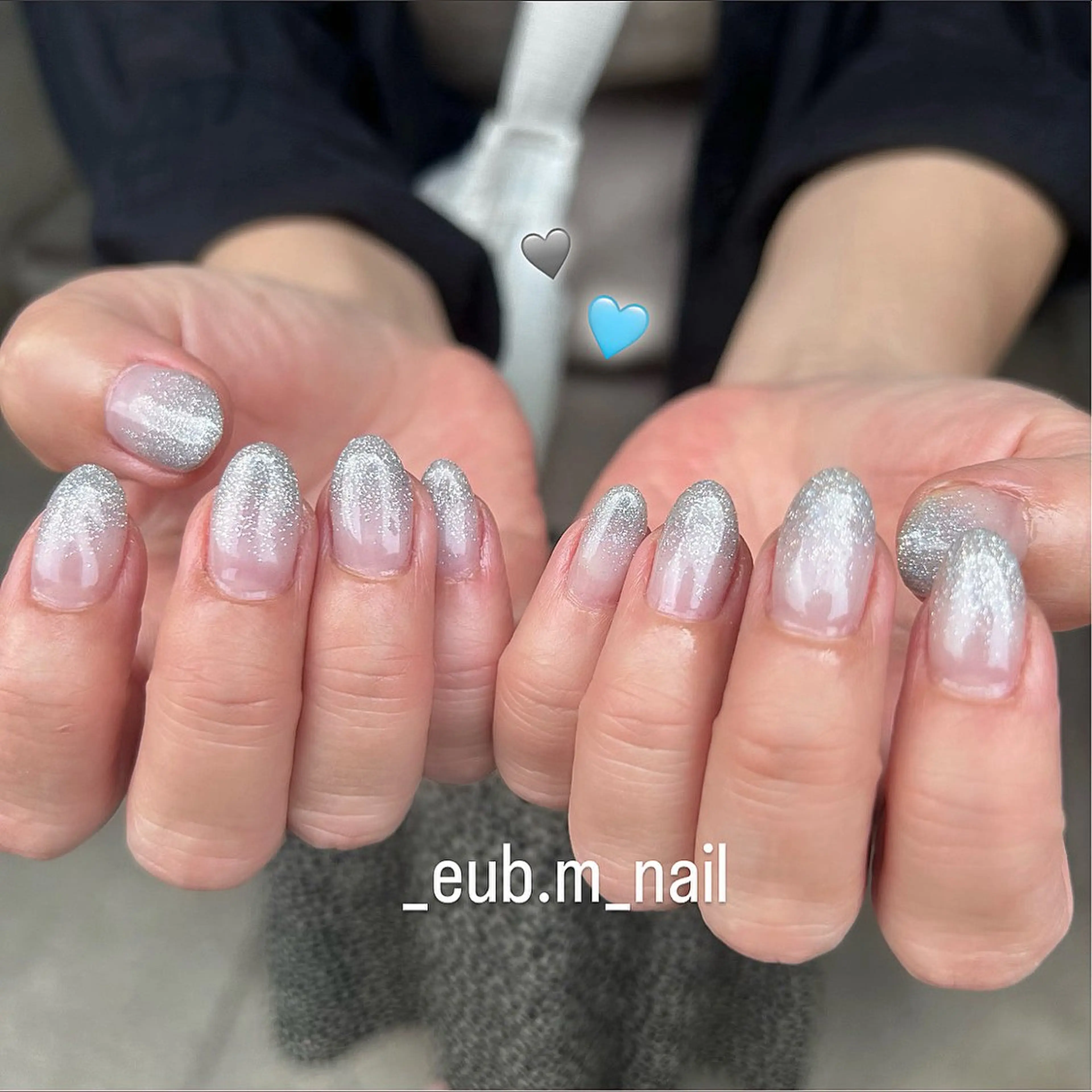 ネイル フラッシュネイル キラキラネイル 深夜ネイルサロン eub.m_nailのネイルデザイン