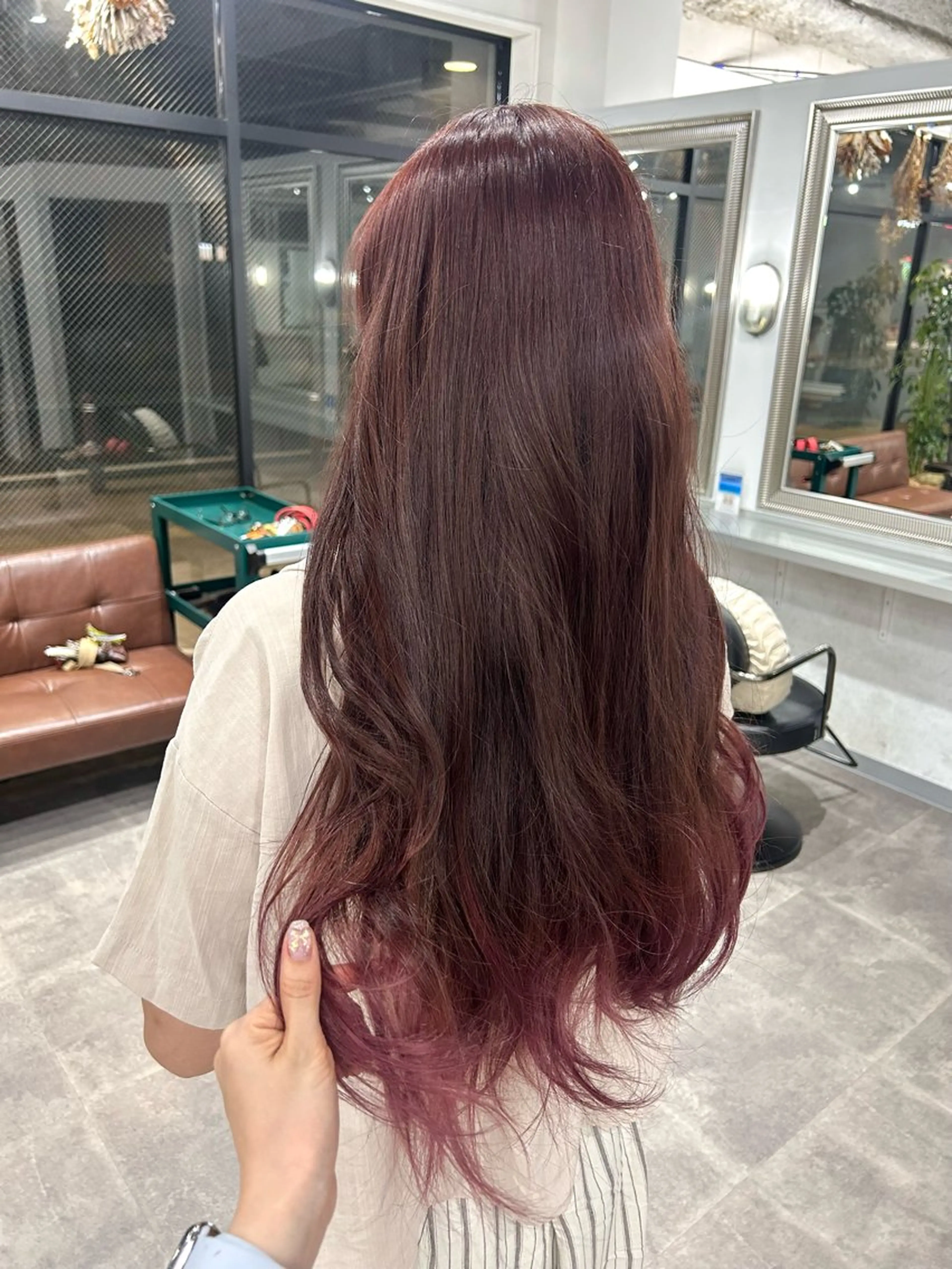 ロング カラー ラベンダーカラー ラベンダーピンク ピンクカラー HOLLY Tsubasa🐳のヘアスタイル