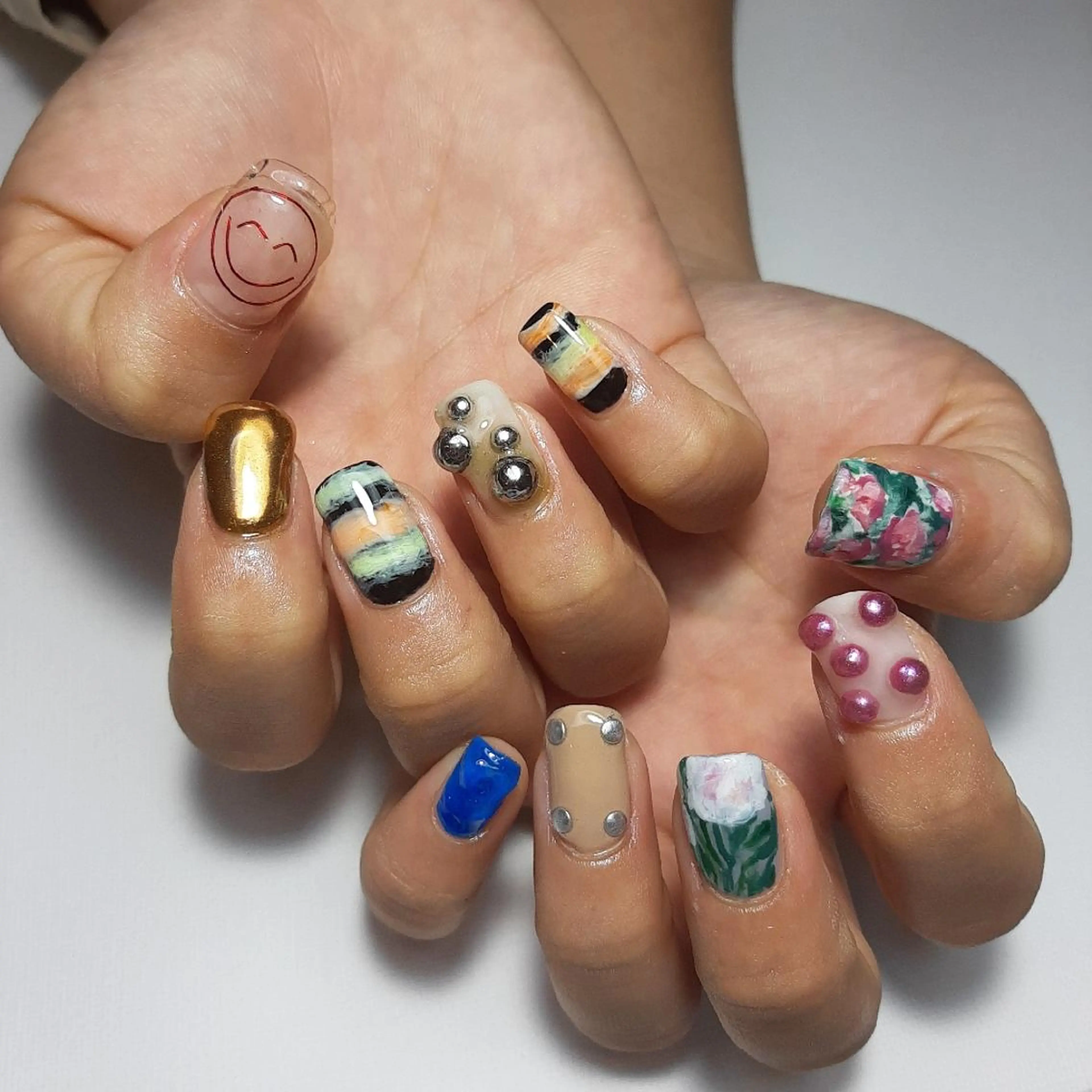 ネイル 春ネイル owlnail /持込みデザイン専門のネイルデザイン