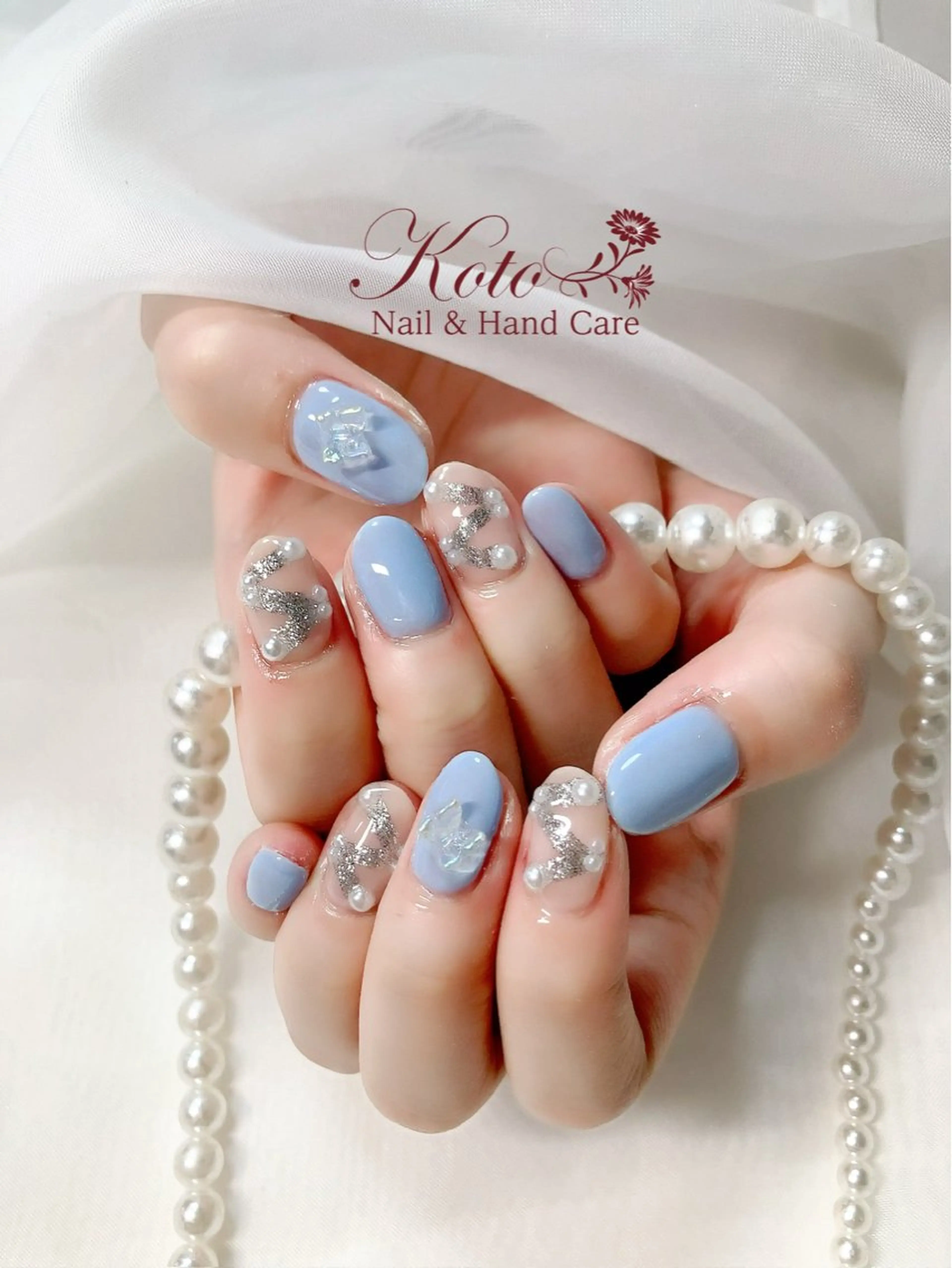 ネイル 長さ出し ジェルネイル 持ち込み ニュアンスネイル 赤色 ハンドネイル Nail Salon KOTOのネイルデザイン