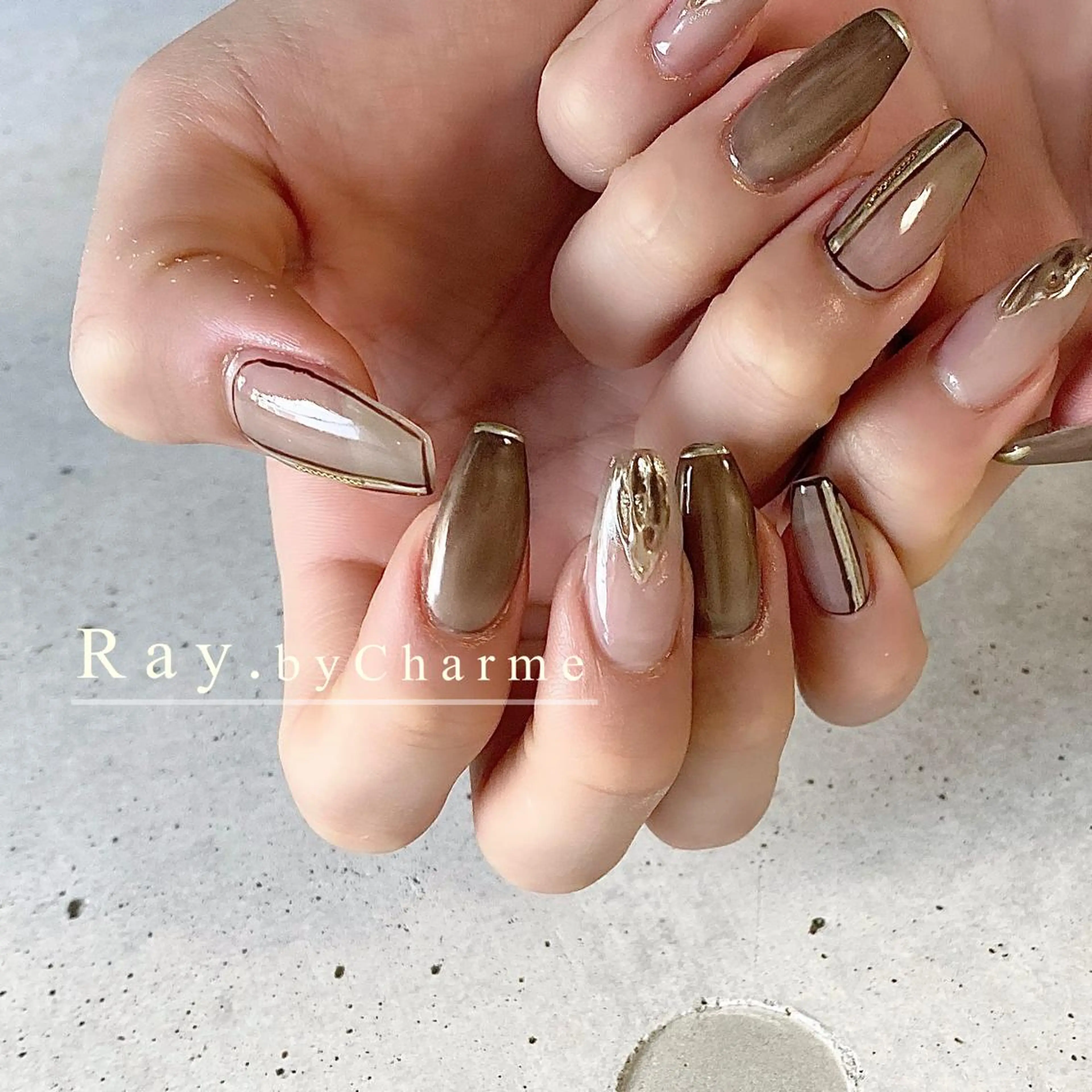 ネイル Ray. ／綺麗目ニュアンスのネイルデザイン