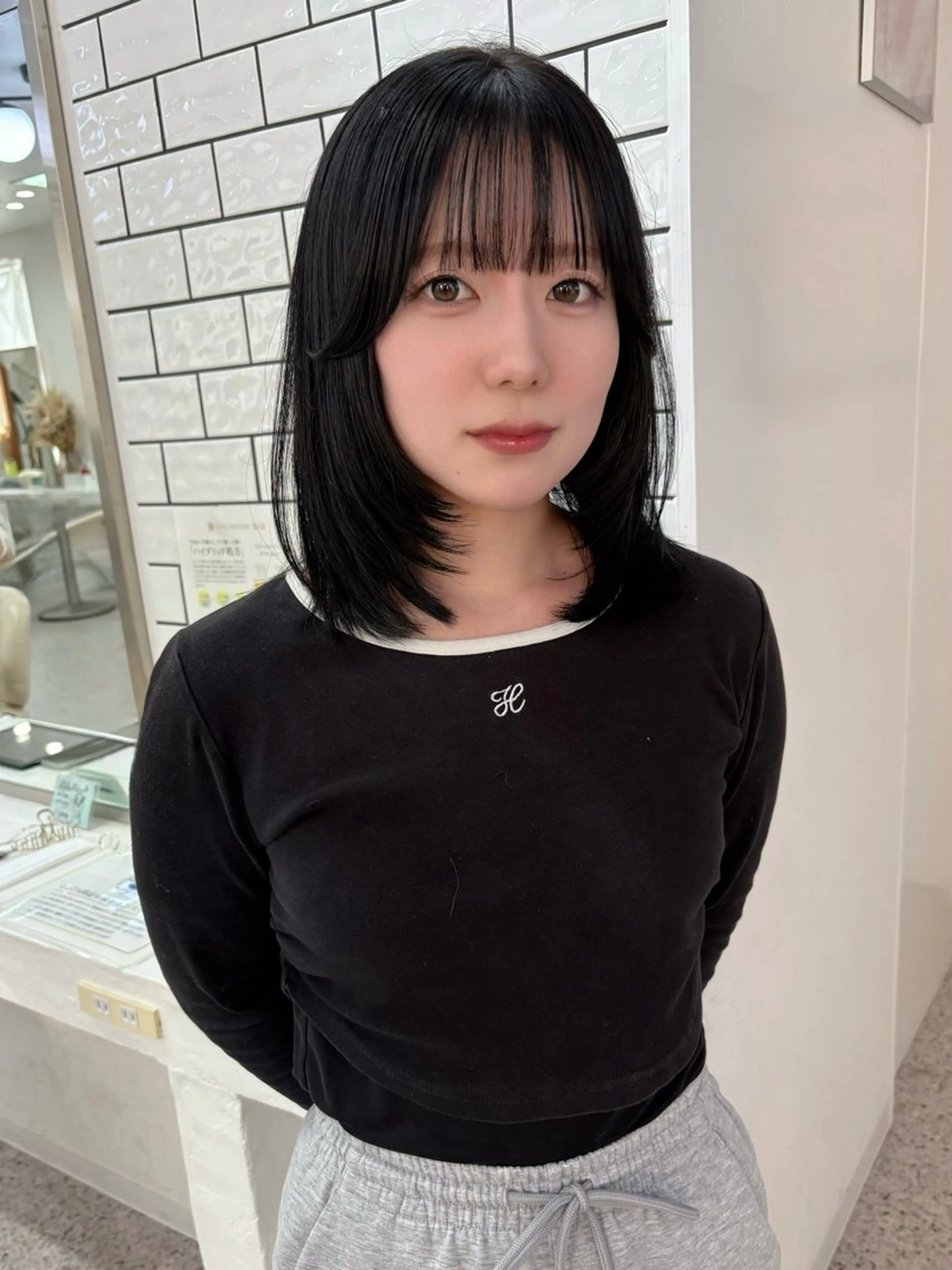 ミディアム カラー カット ヘアカラー 縮毛矯正 トリートメント LOMARLIE JURIAのヘアスタイル