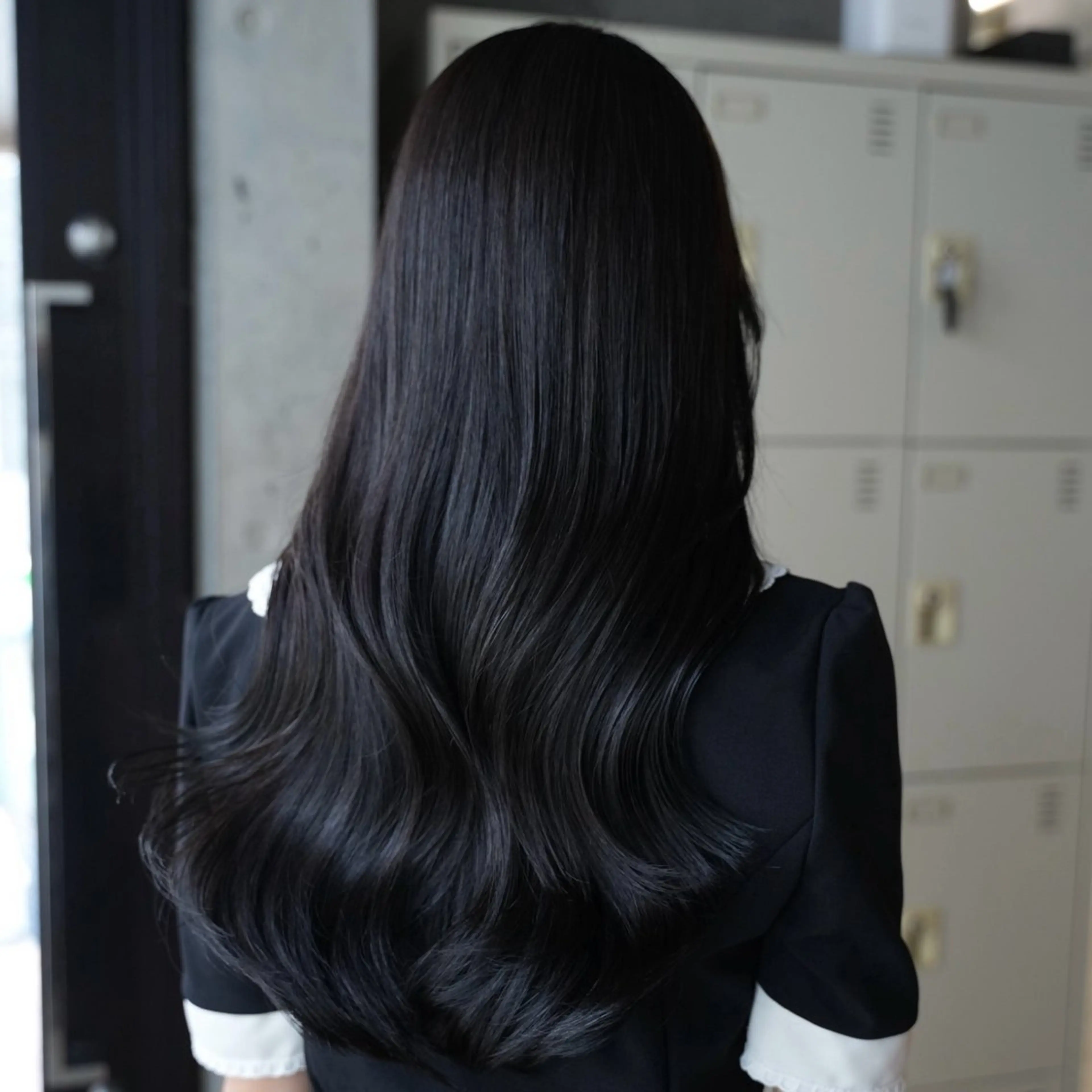 ロング カラー 透明感カラー オレンジ ヘアカラー トリートメント AIN.ANLY 明治神宮前所属・ムツキ/品のある 艶カラー/縮毛矯正のヘアスタイル