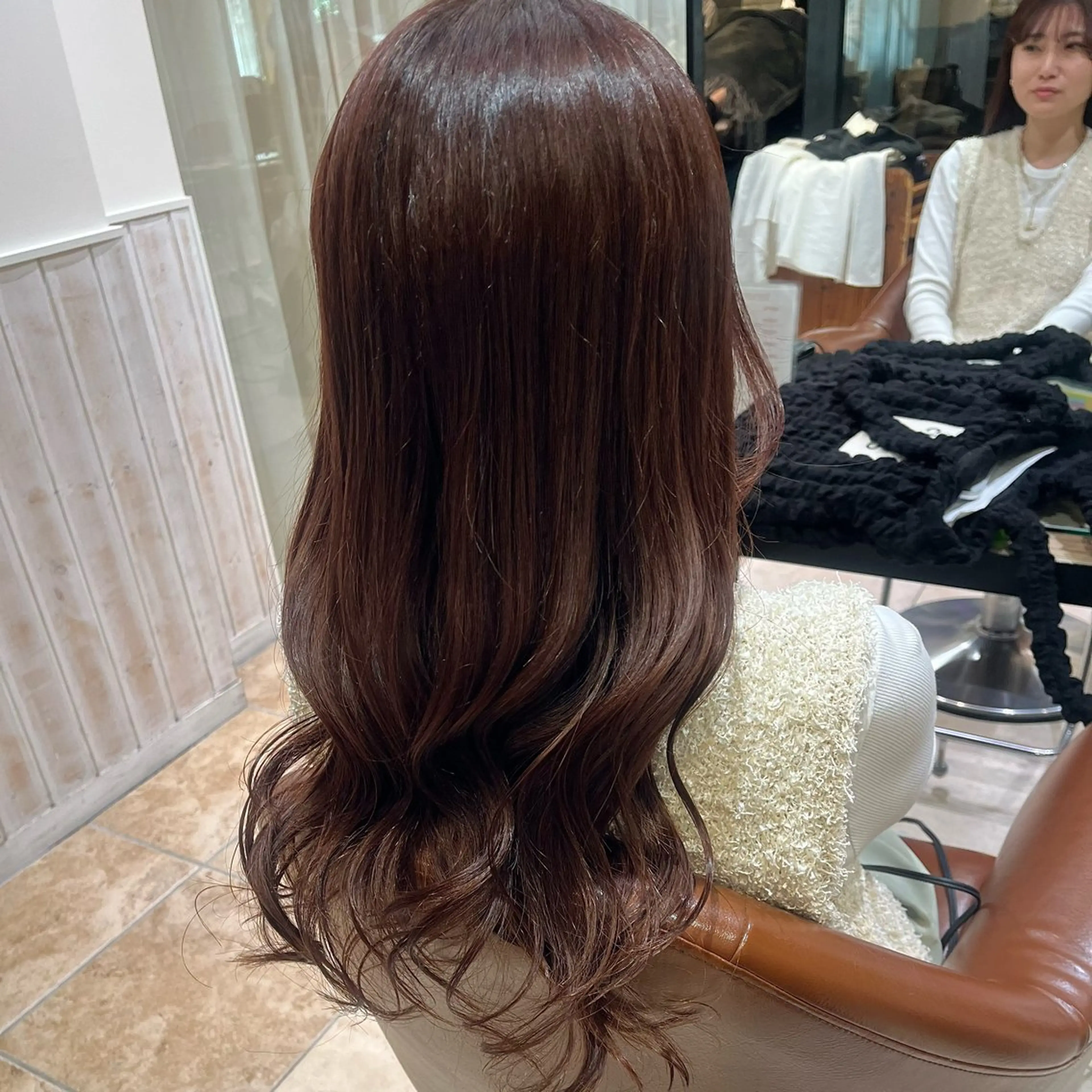 ロング カラー カット パーマ YUMEKA🩶 /髪質改善カラーのヘアスタイル