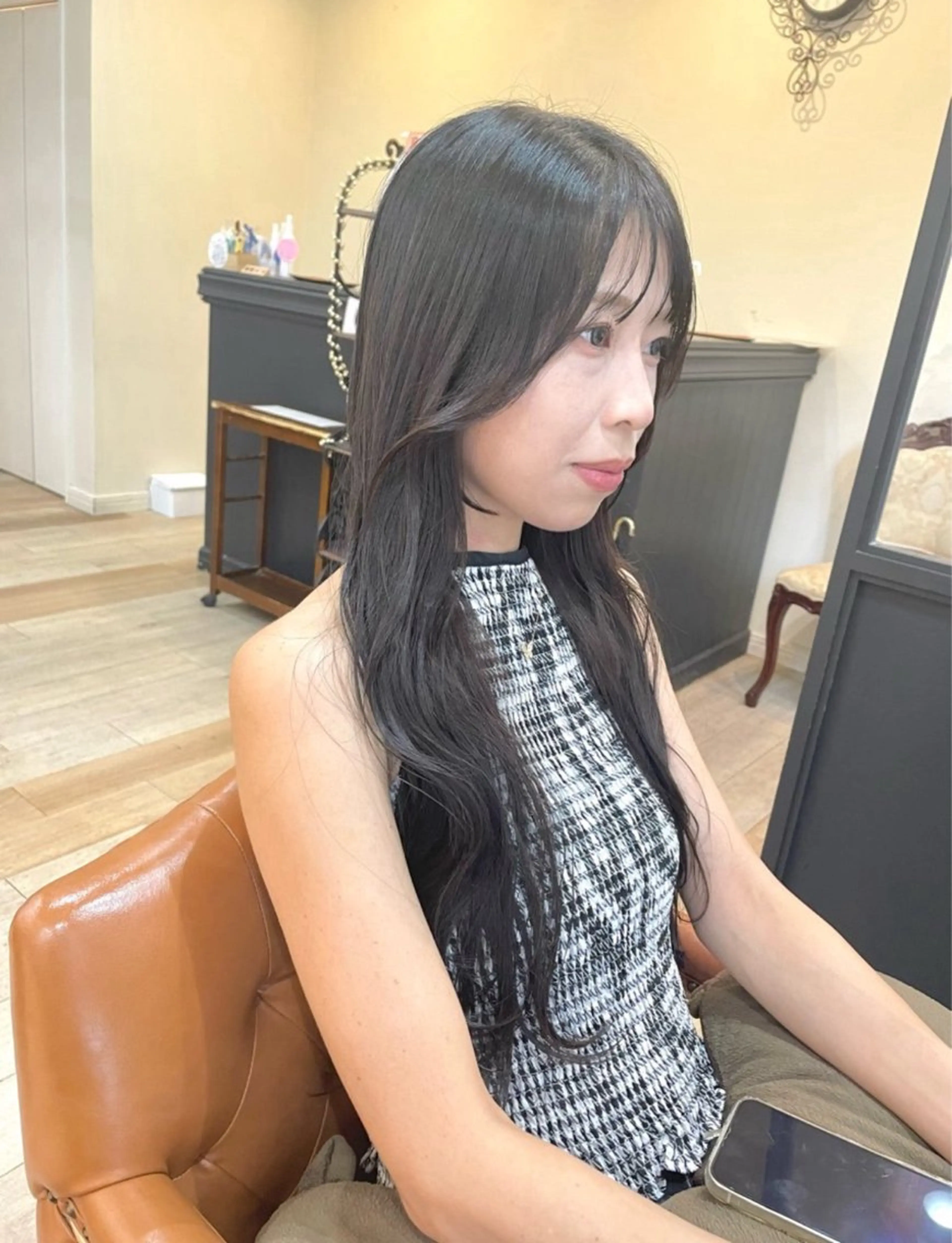 ロング カラー 松尾 遥花のヘアスタイル