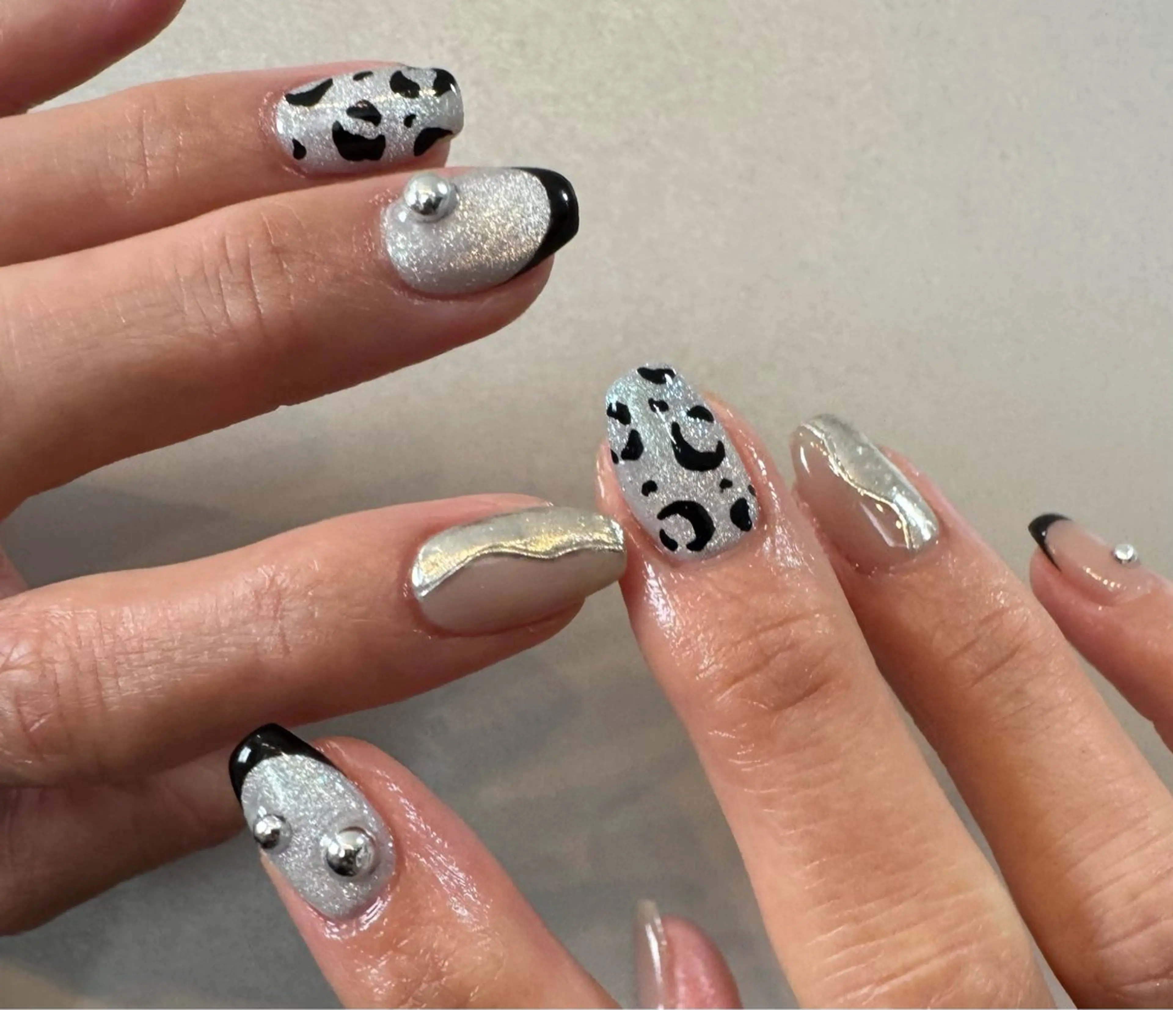 ネイル アニマル柄 ハンドネイル Blé nailのネイルデザイン