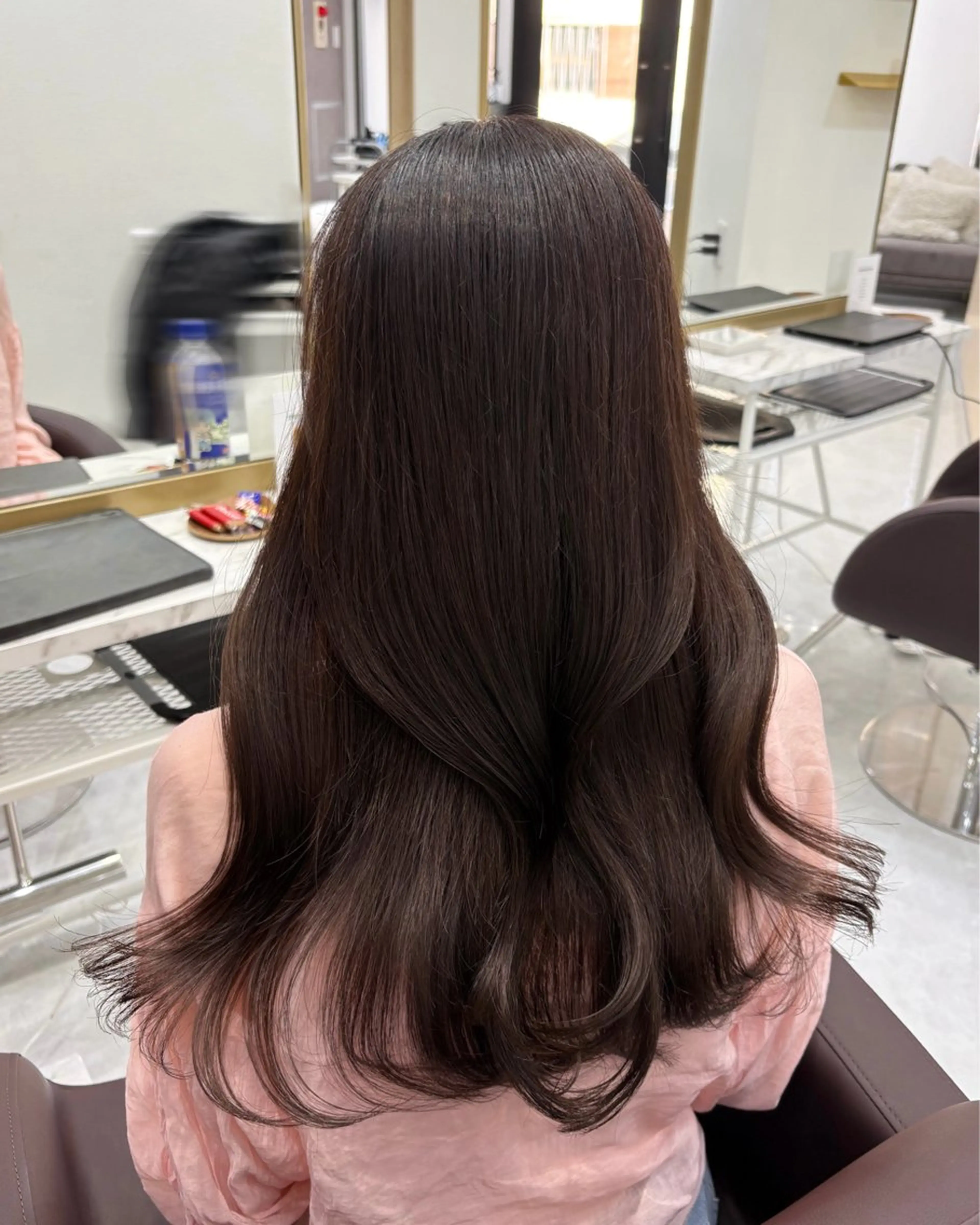 セミロング カラー ヘアカラー 横浜美容室/透明感 カラー/レイヤーのヘアスタイル