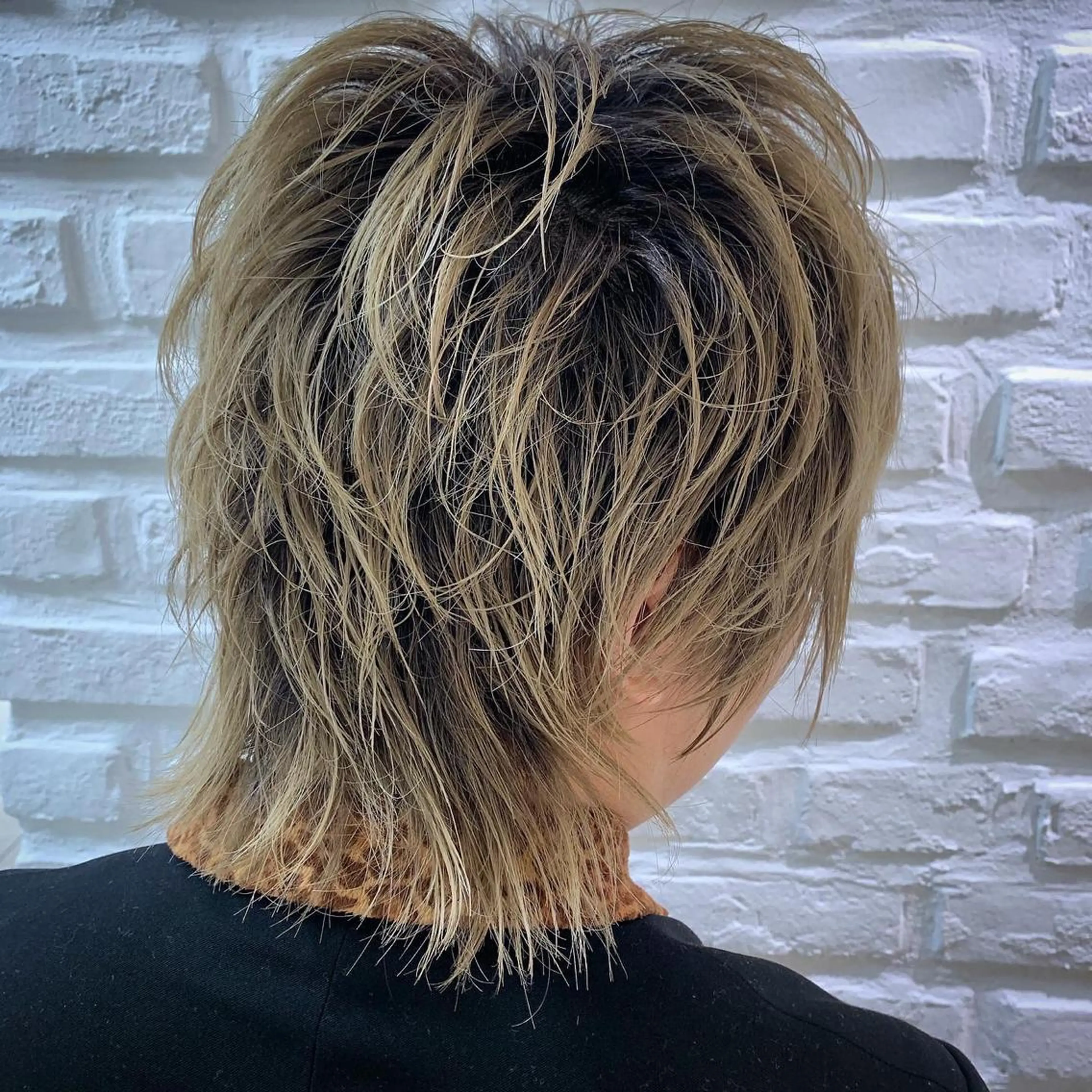 ショート メンズ メンズウルフカット ウルフカット カット 【デザインカラー】 粥川佳日望のヘアスタイル