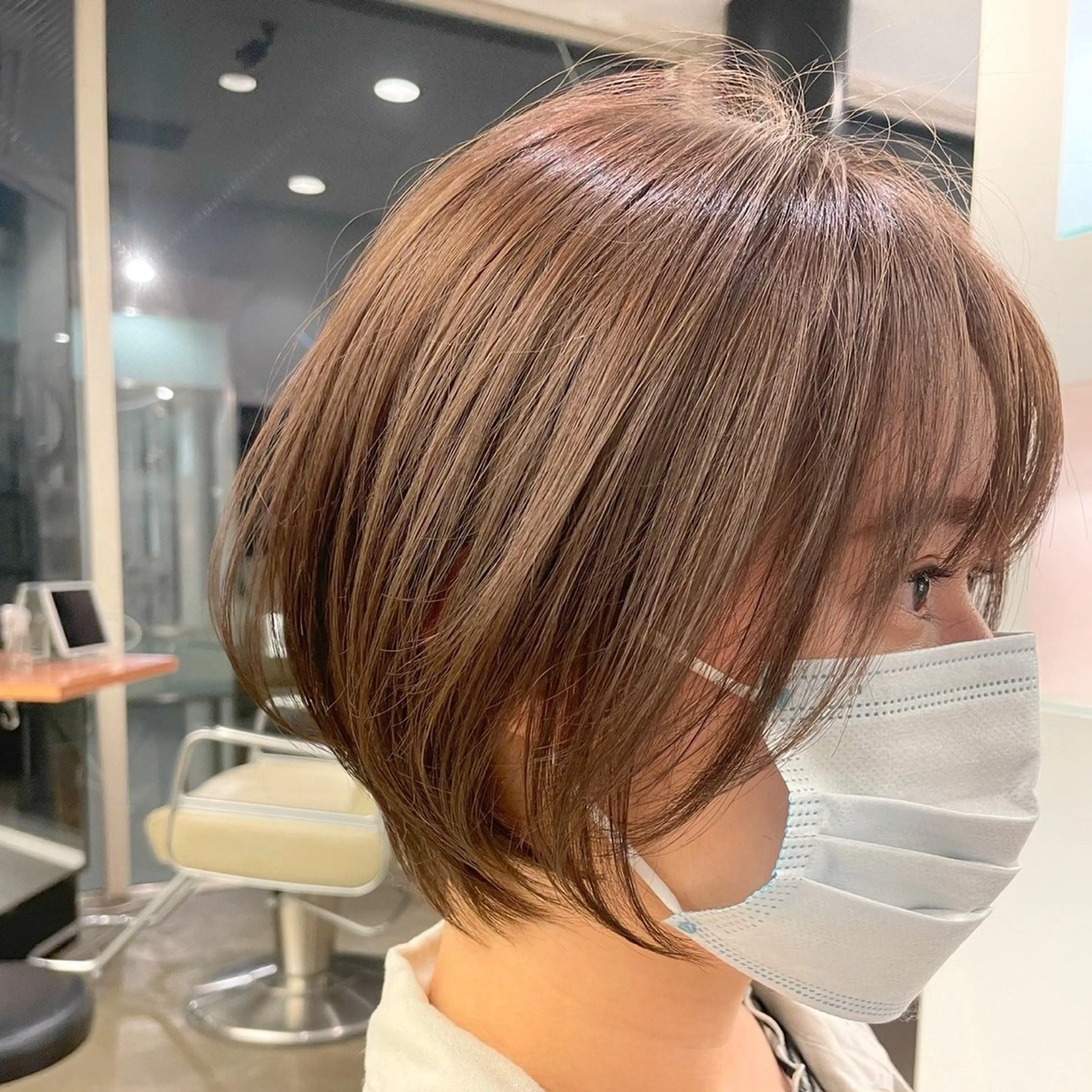 ショート カット トリートメント ヘアセット 🍑まき/カット /髪質改善カラー🍑のヘアスタイル