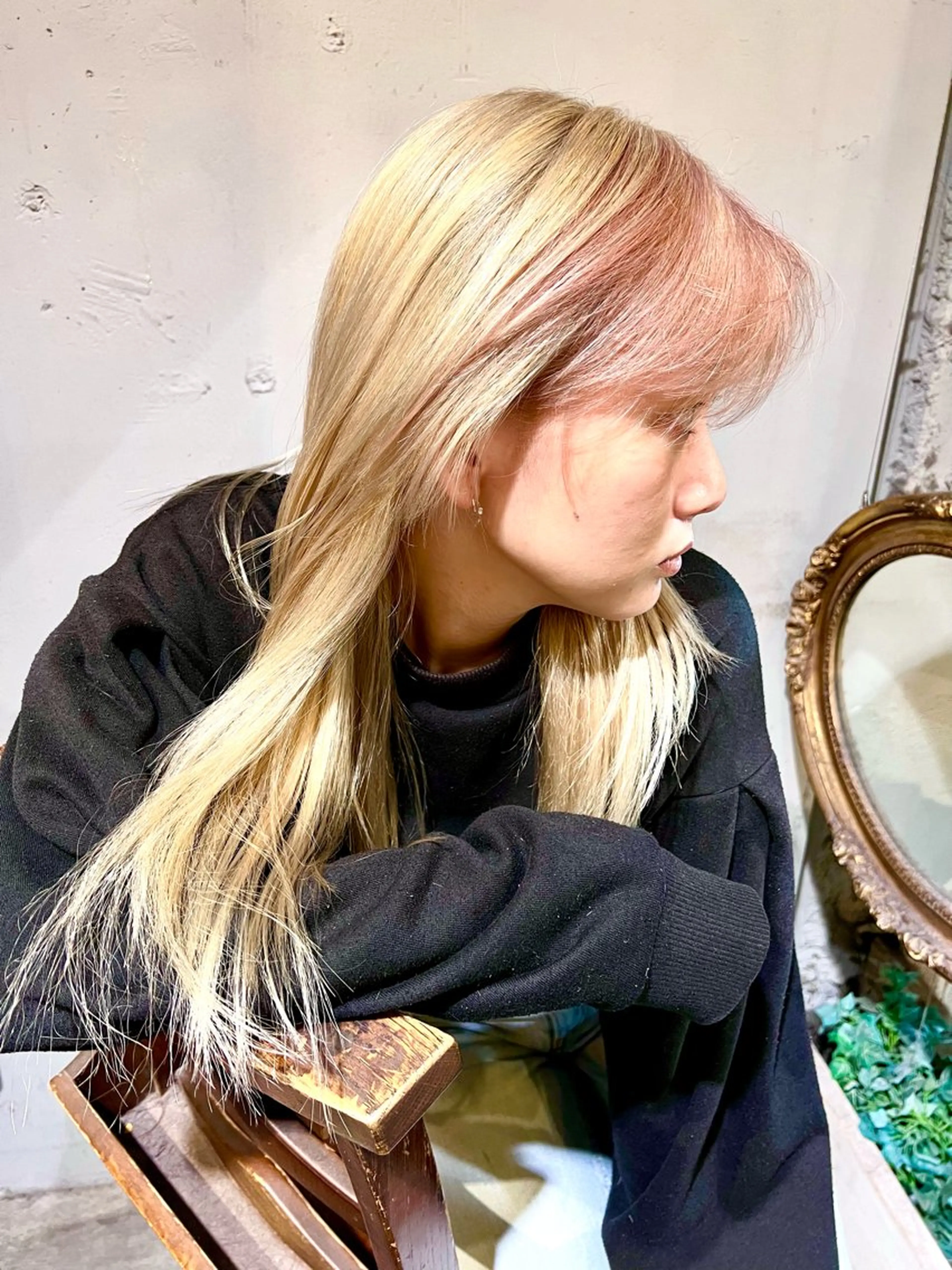 ロング カラー 小笠原 悠斗のヘアスタイル