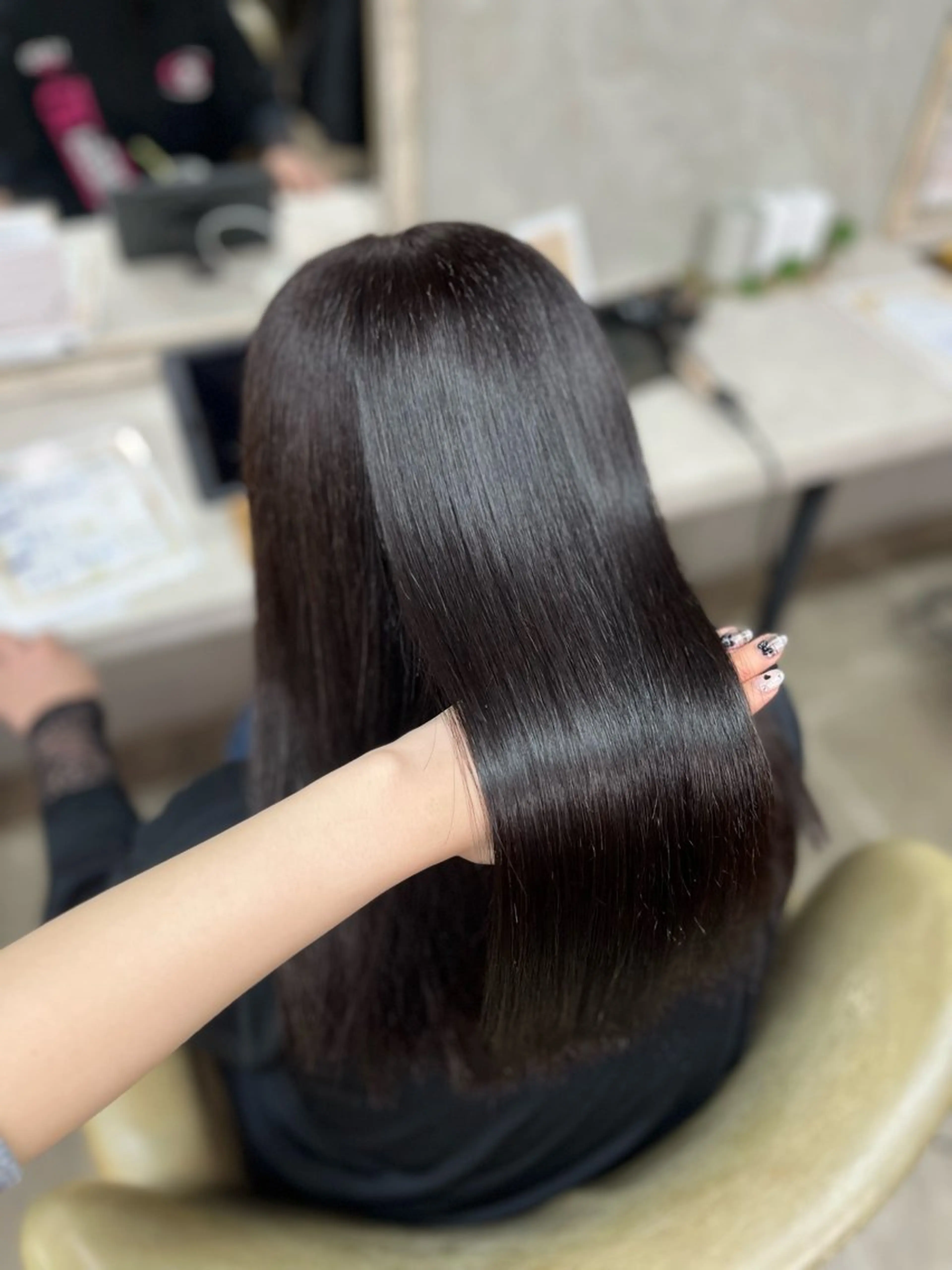 ロング カラー ヘアカラー トリートメント Blast akihaのヘアスタイル