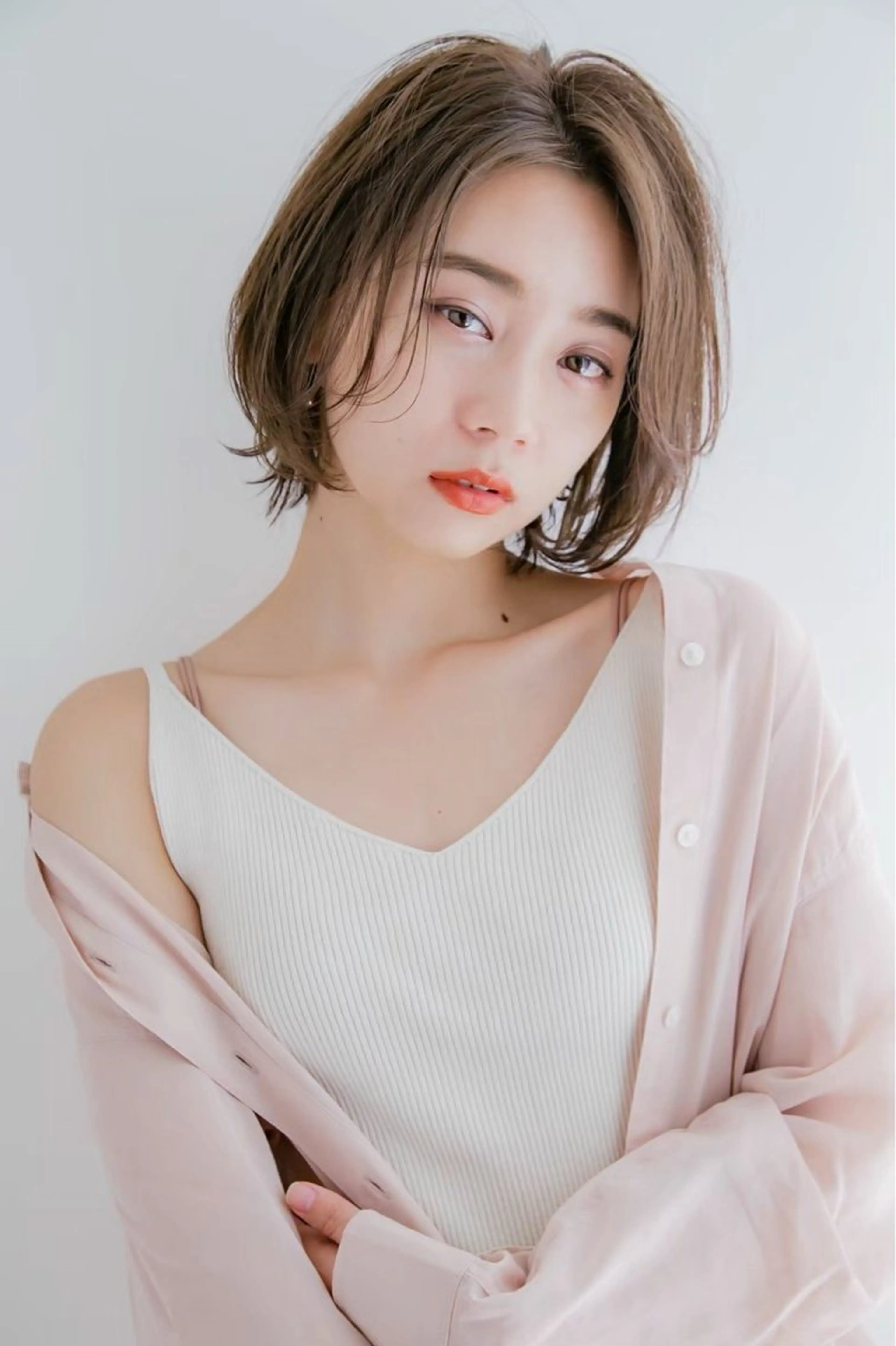 ショート レイヤー/韓国❣️ 美髪矯正/おばかんのヘアスタイル