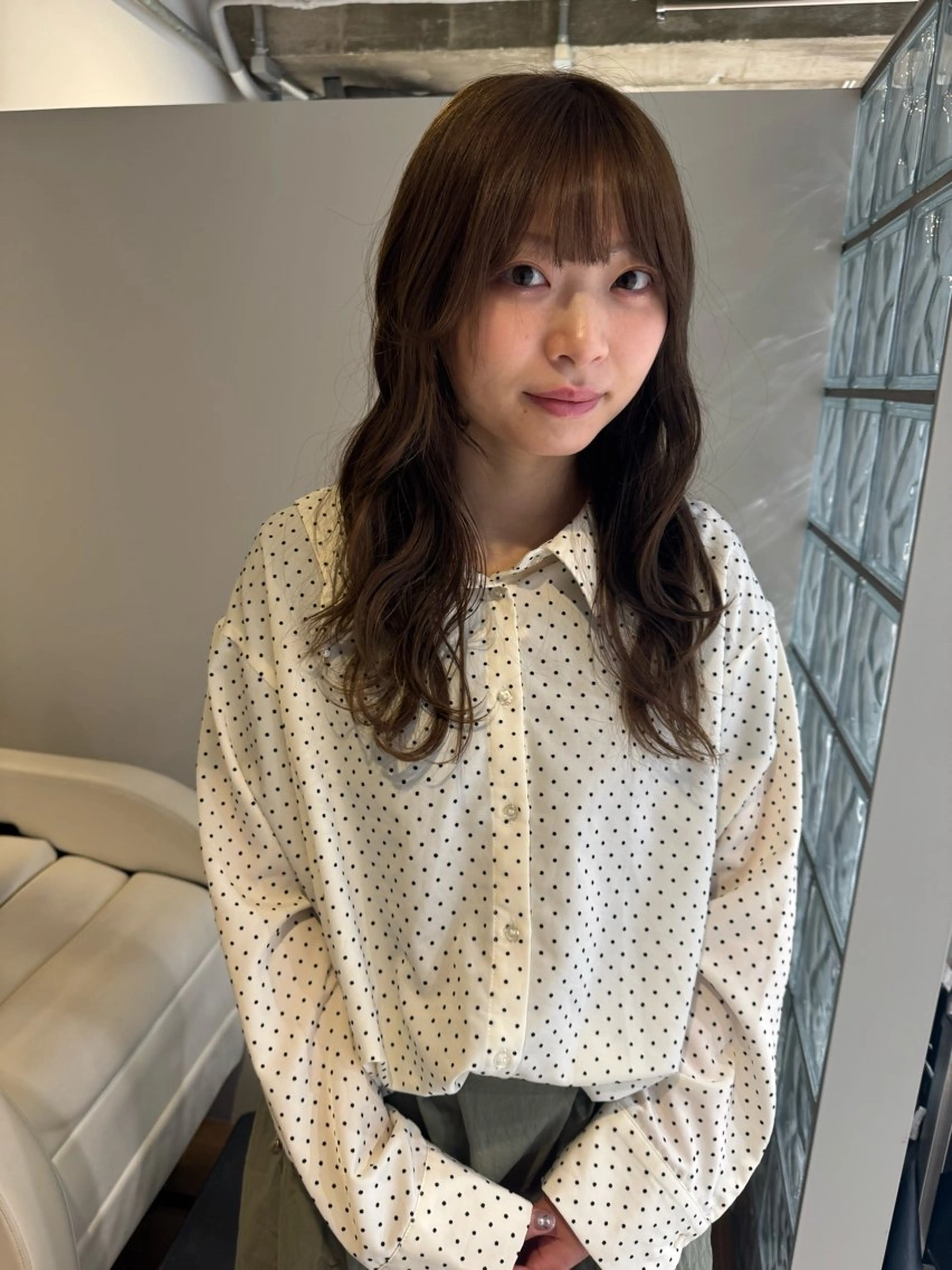 ロング カラー ベージュカラー オリーブベージュ ヘアカラー 透明感×レイヤーカッ ト🌼kiraraのヘアスタイル