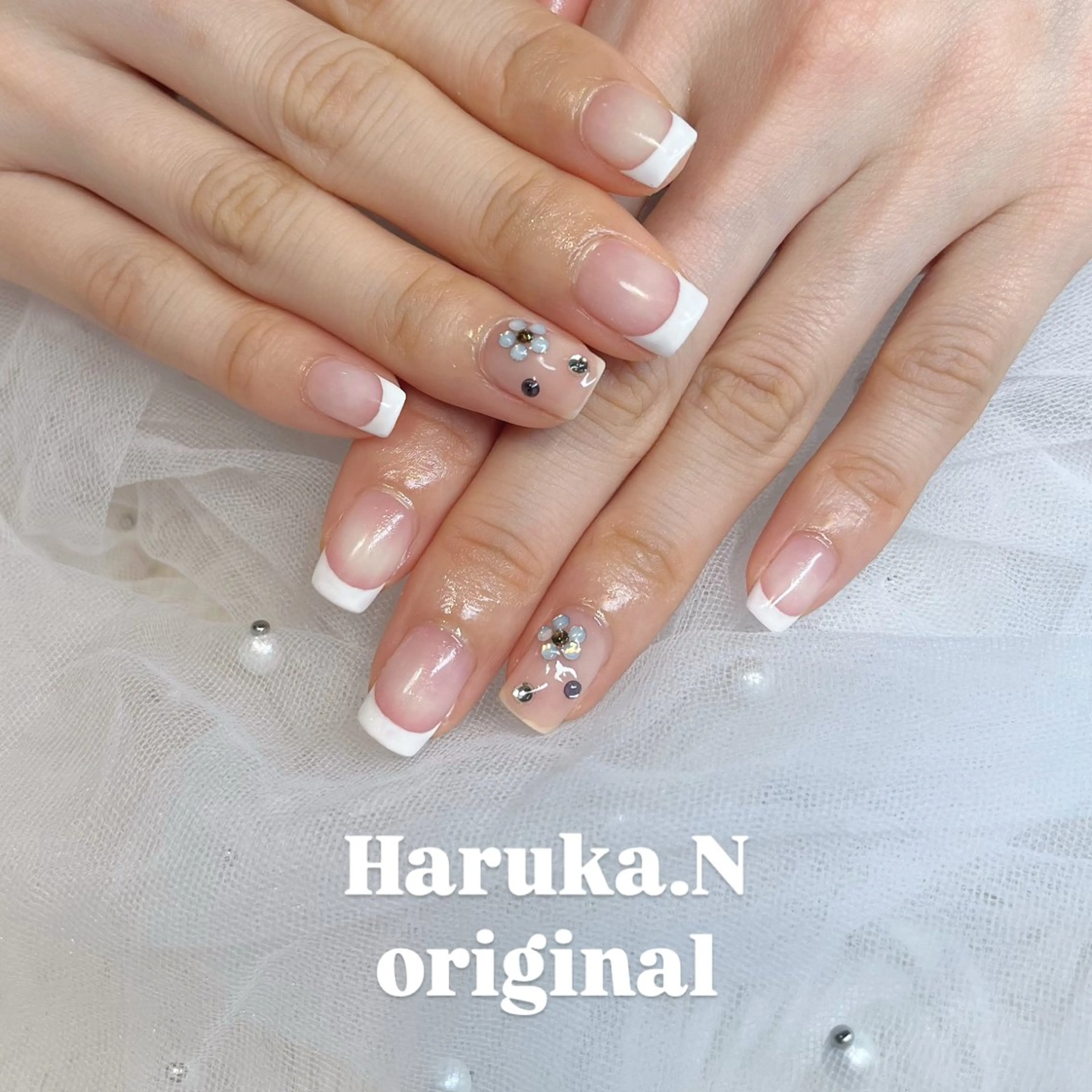 ネイル 春ネイル ハンドネイル はあとねいる天王町店所属・HARUKA 🐼のネイルデザイン