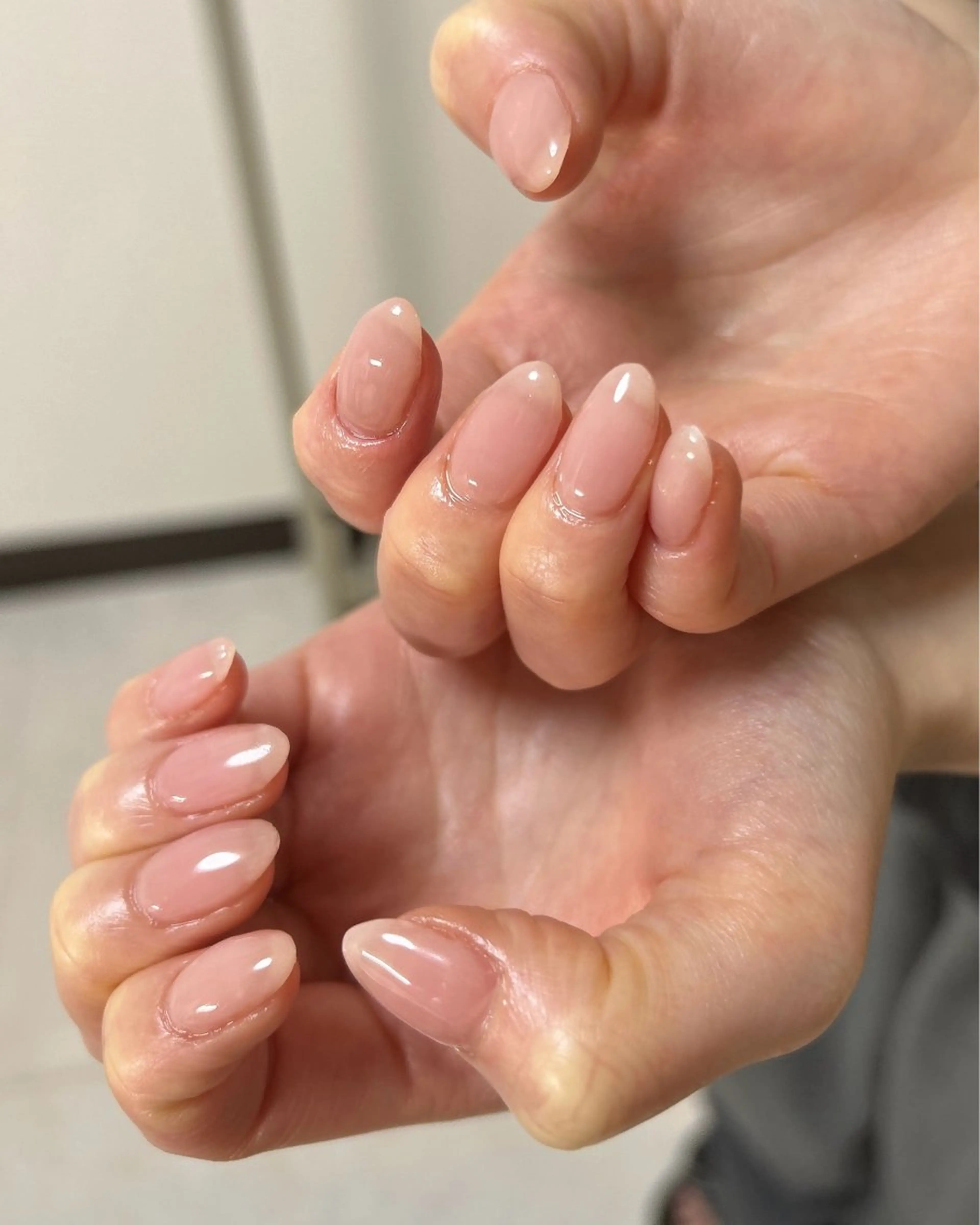 ネイル ワンカラーネイル ハンドネイル ten nail salon　かえでのネイルデザイン