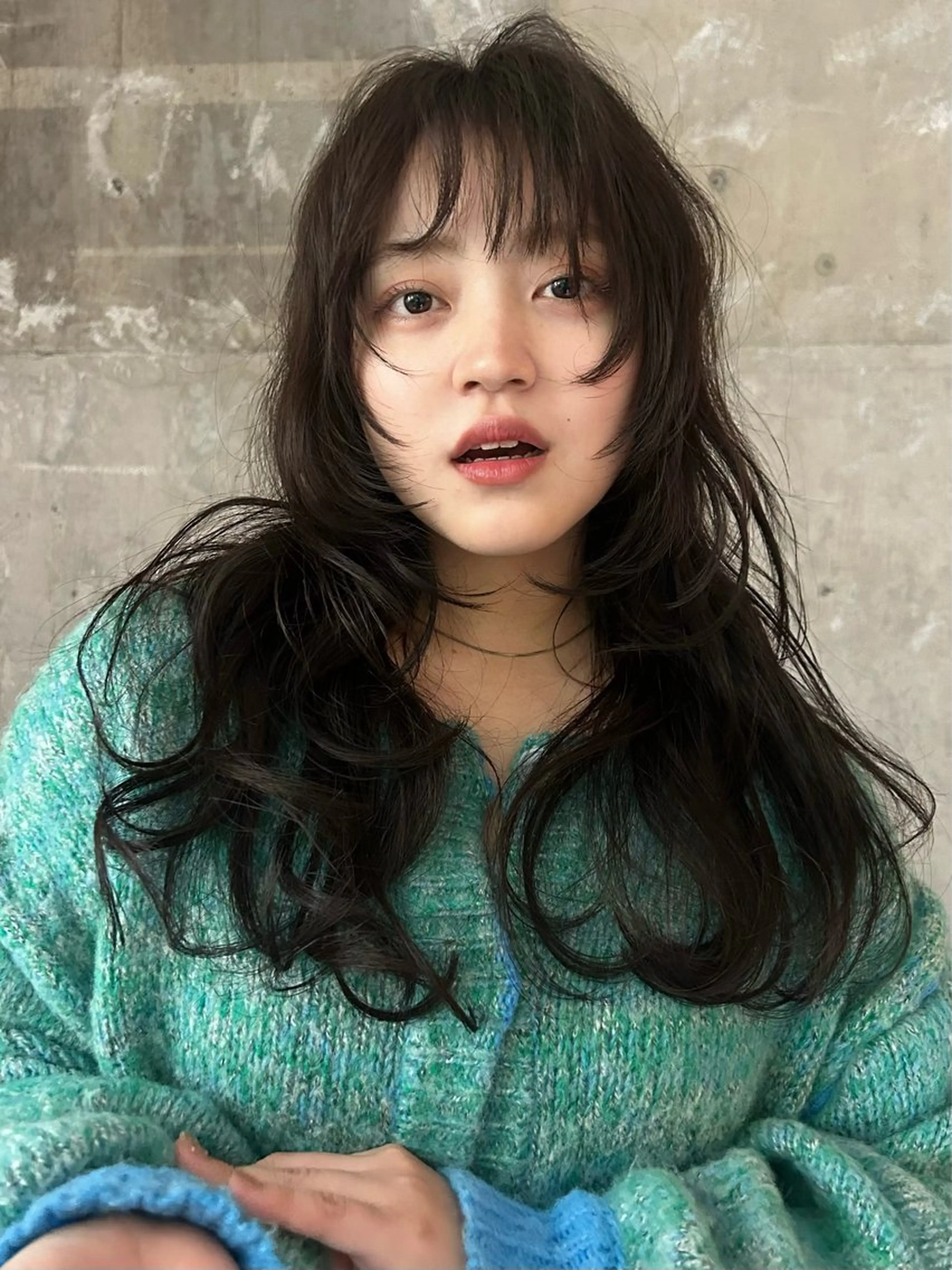 ロング カラー パーマ カット パーマ トリートメント [Eurica] muaのヘアスタイル